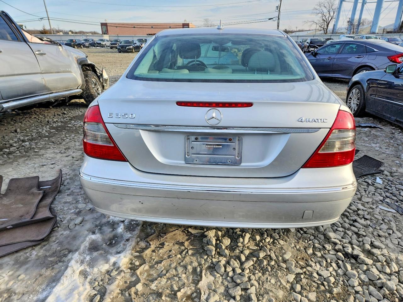 2007 Mercedes-benz E 350 4matic Silver vin: WDBUF87X37B148822
