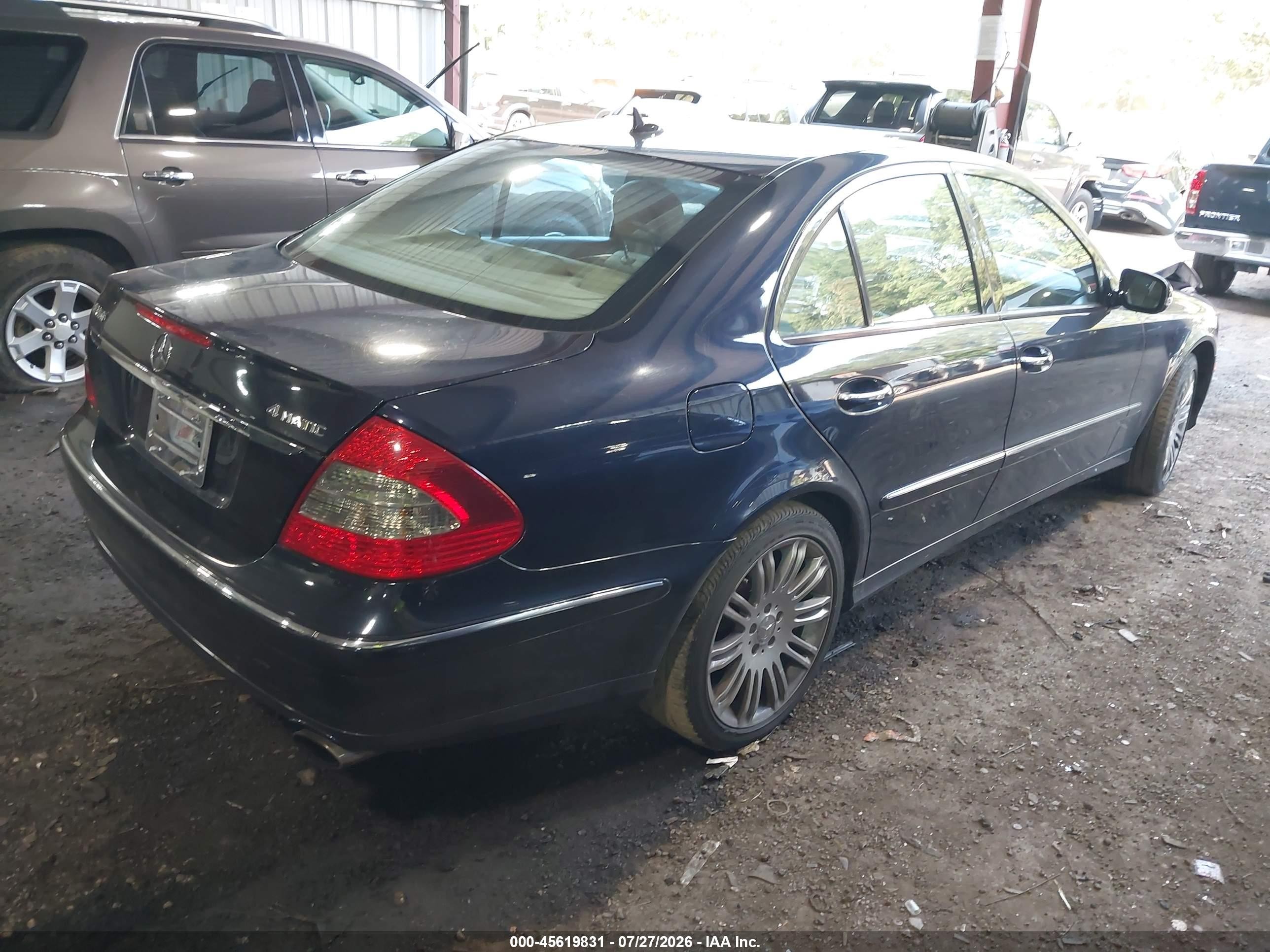 2008 Mercedes-benz E 350 4matic Dark Blue vin: WDBUF87X38B220541