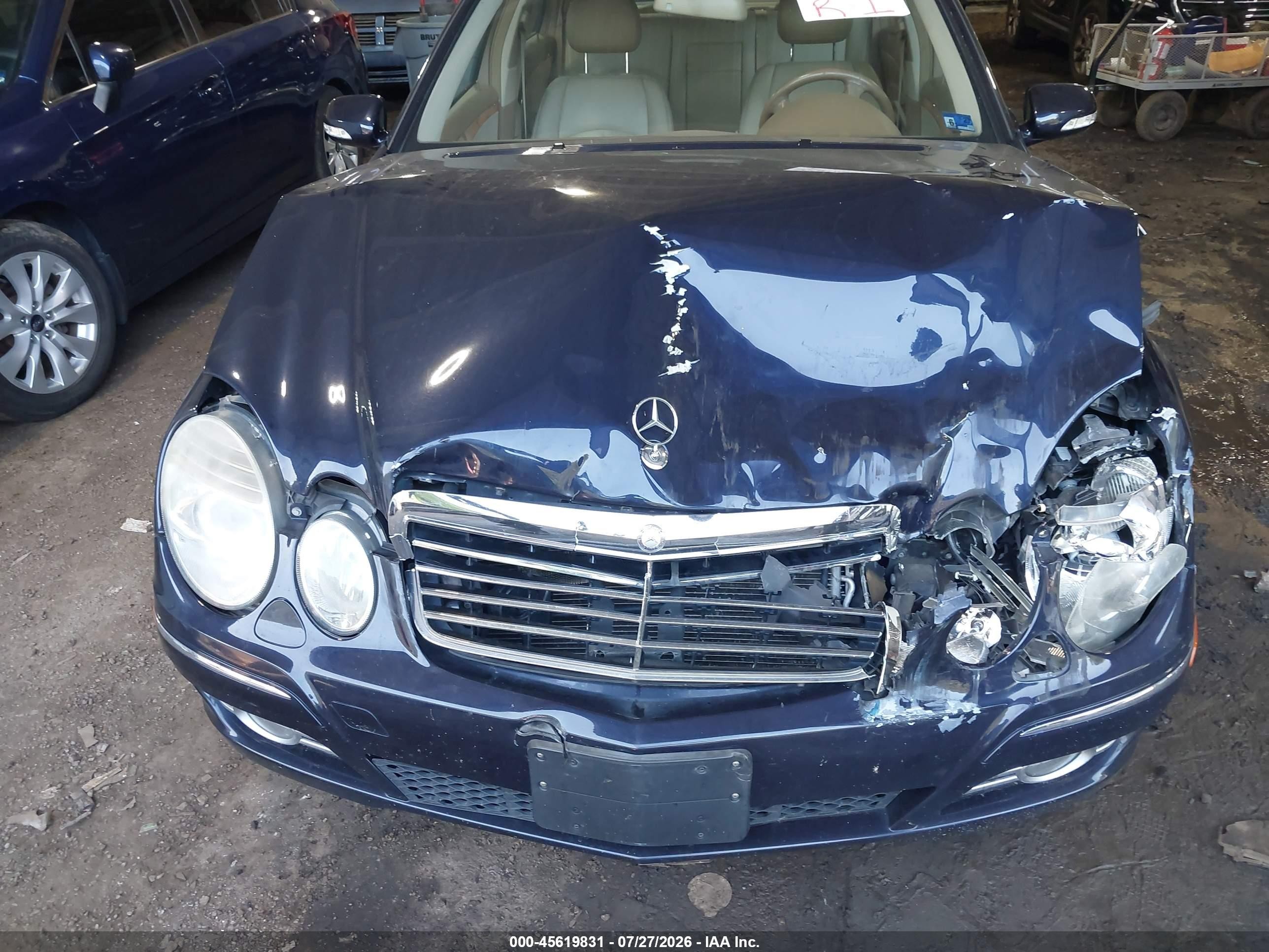 2008 Mercedes-benz E 350 4matic Dark Blue vin: WDBUF87X38B220541