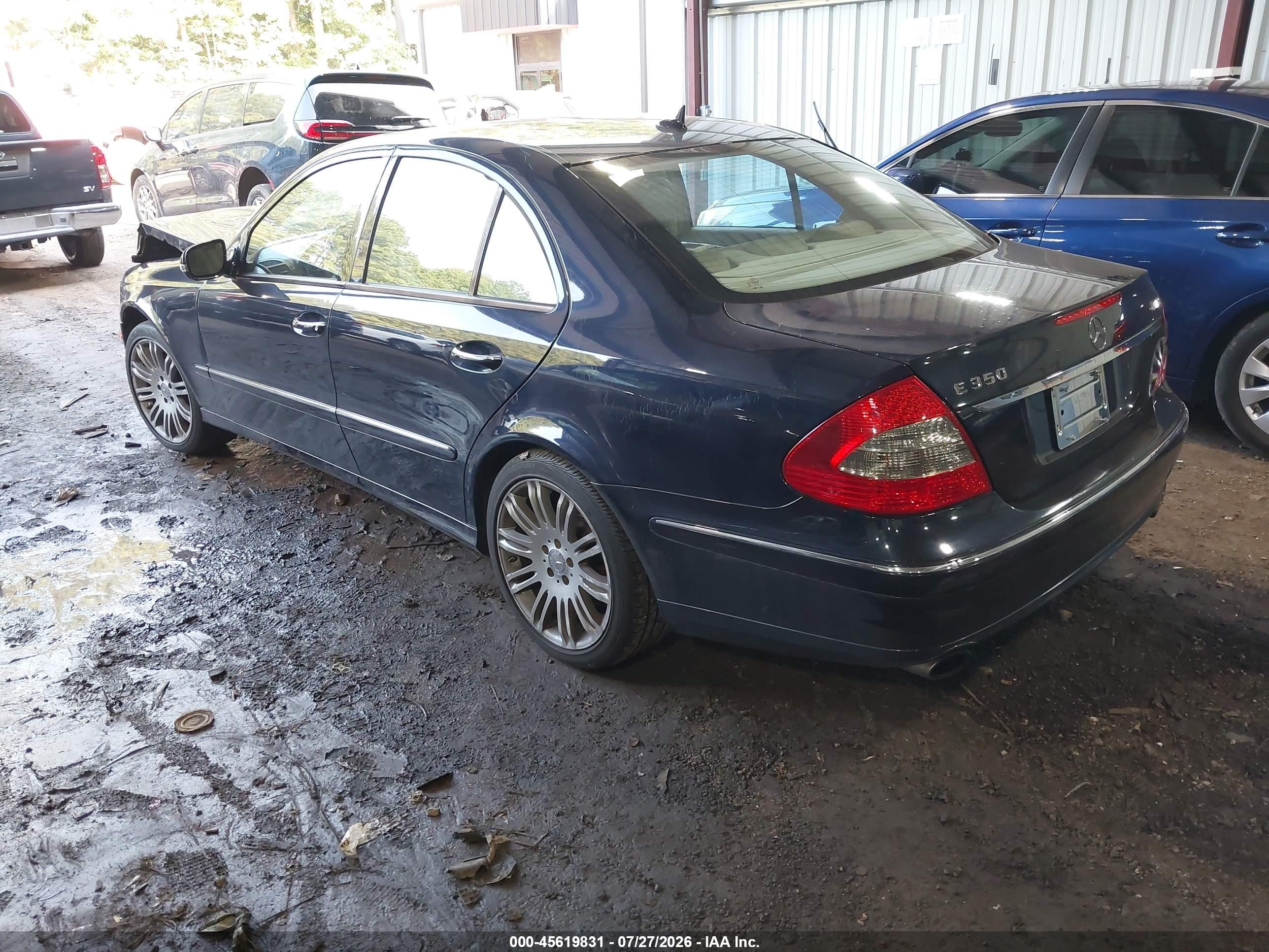 2008 Mercedes-benz E 350 4matic Dark Blue vin: WDBUF87X38B220541