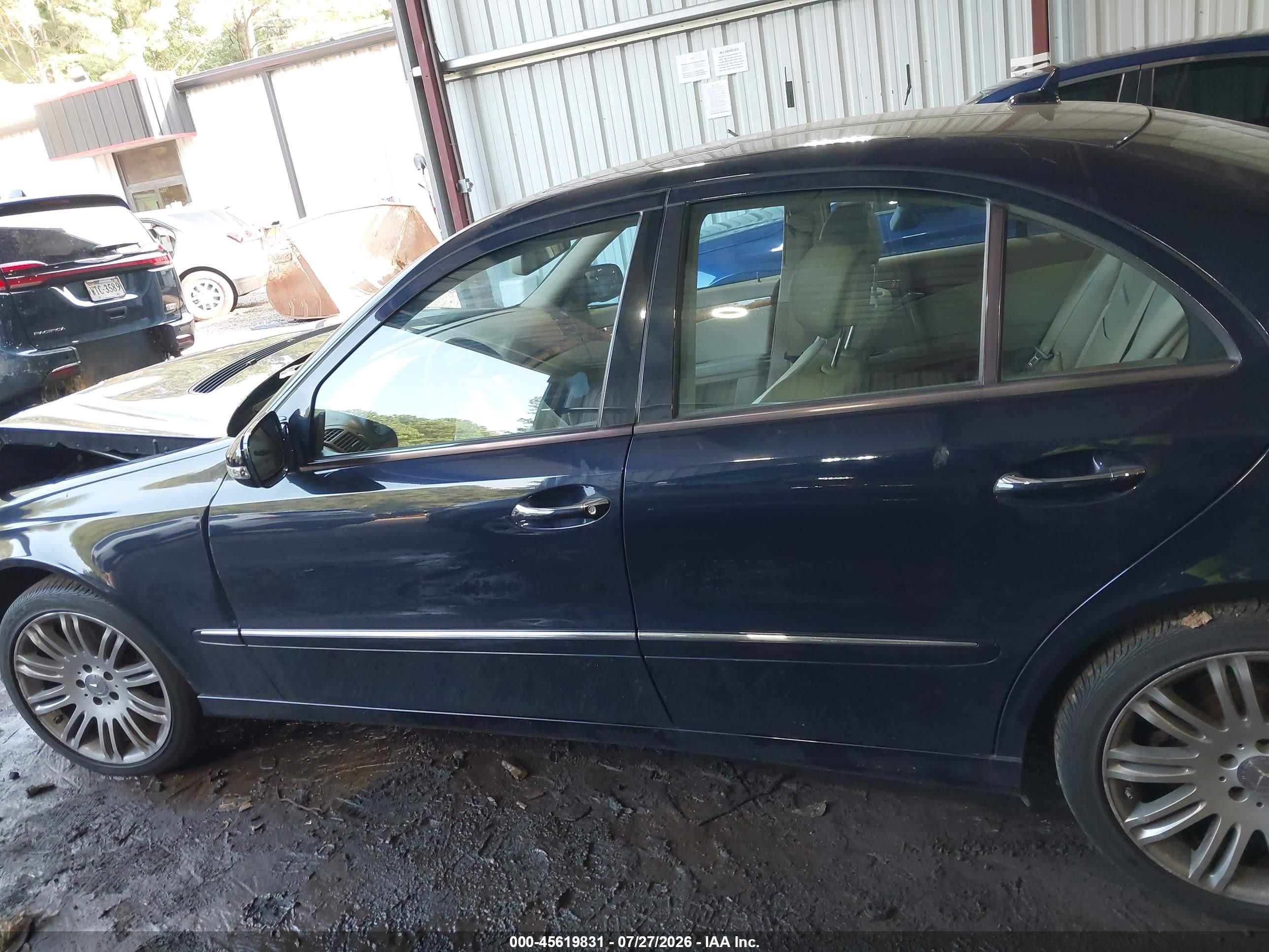 2008 Mercedes-benz E 350 4matic Dark Blue vin: WDBUF87X38B220541