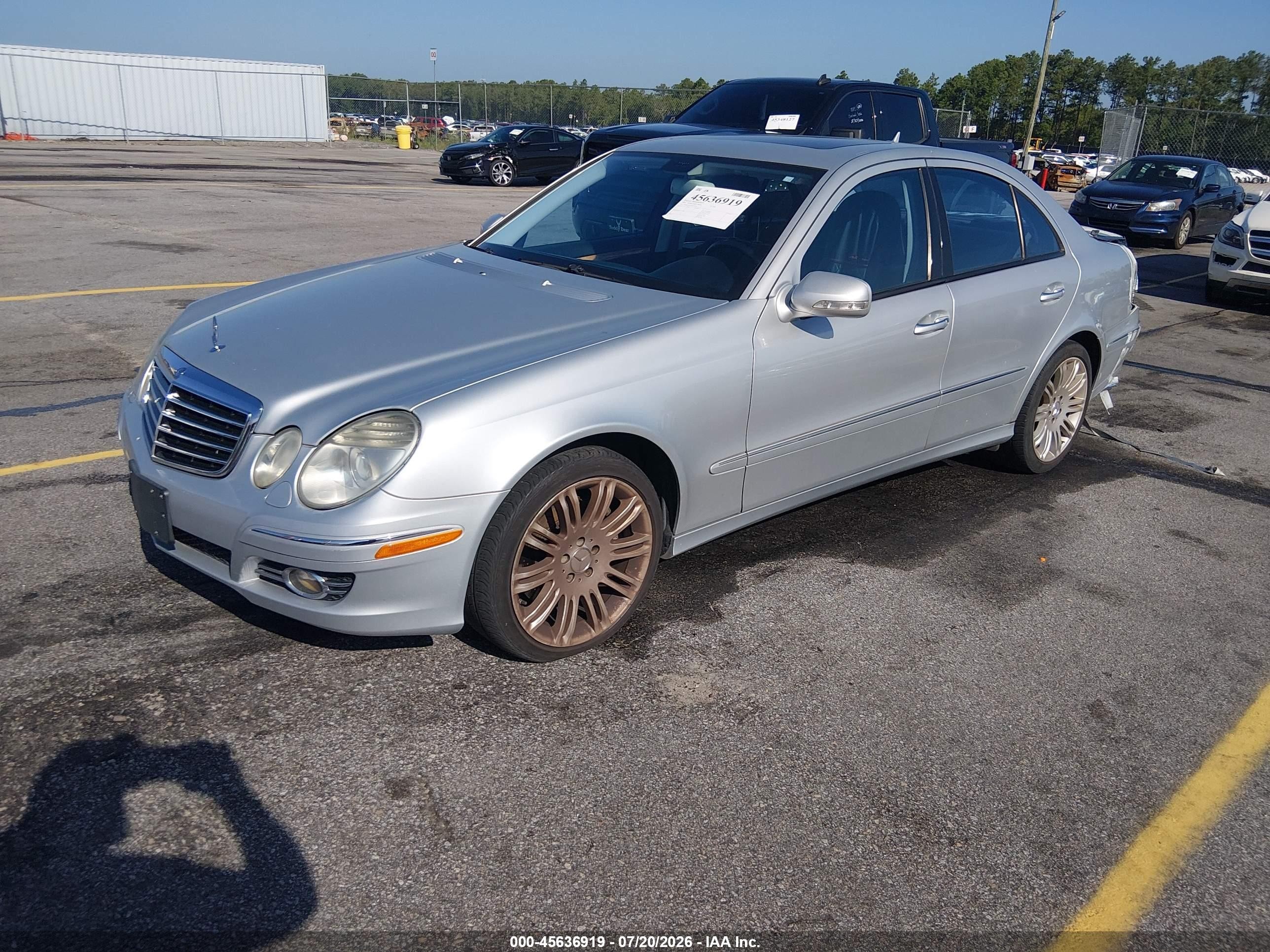 2008 Mercedes-benz E 350 4matic Silver vin: WDBUF87X38B225304