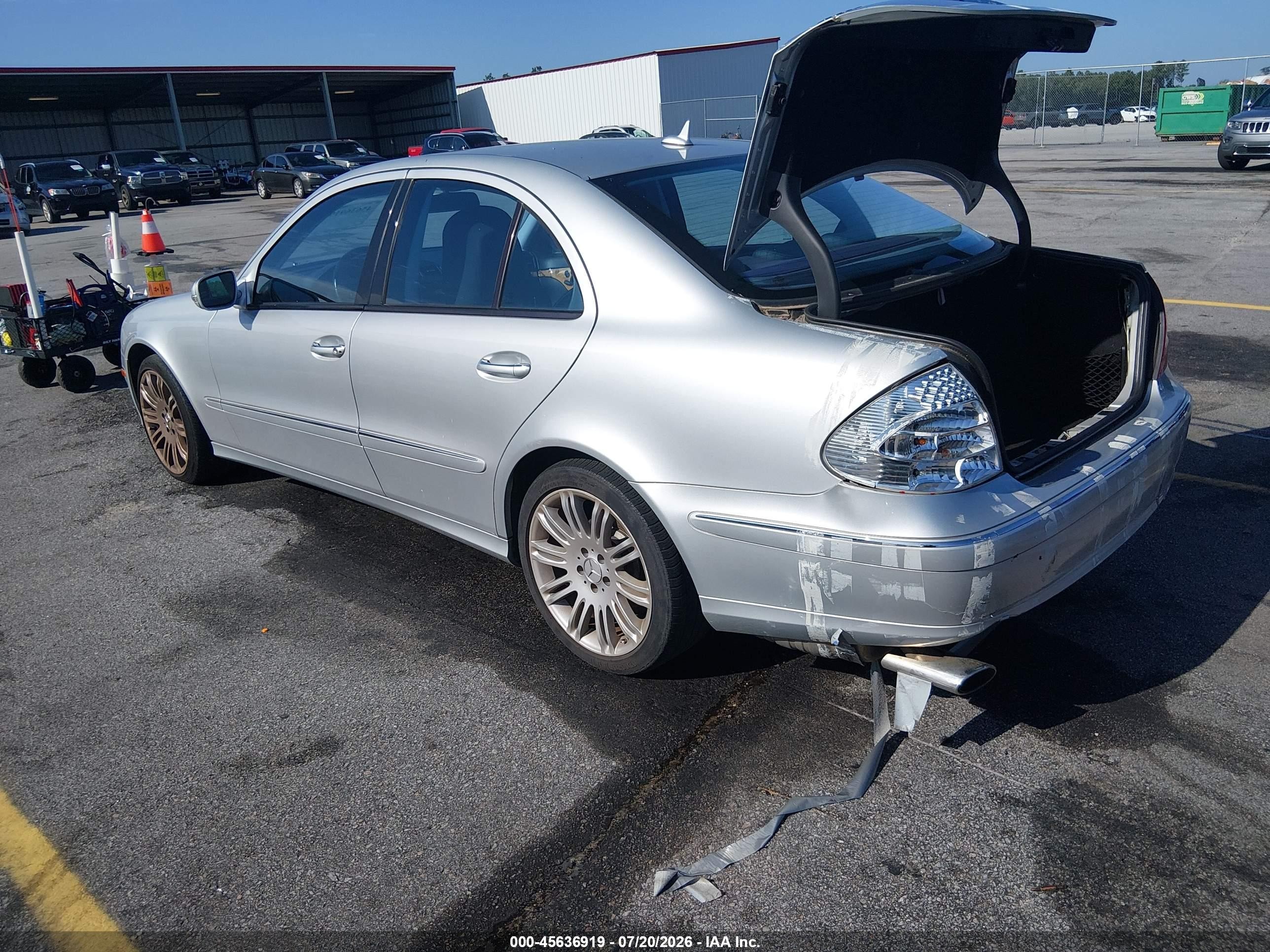 2008 Mercedes-benz E 350 4matic Silver vin: WDBUF87X38B225304