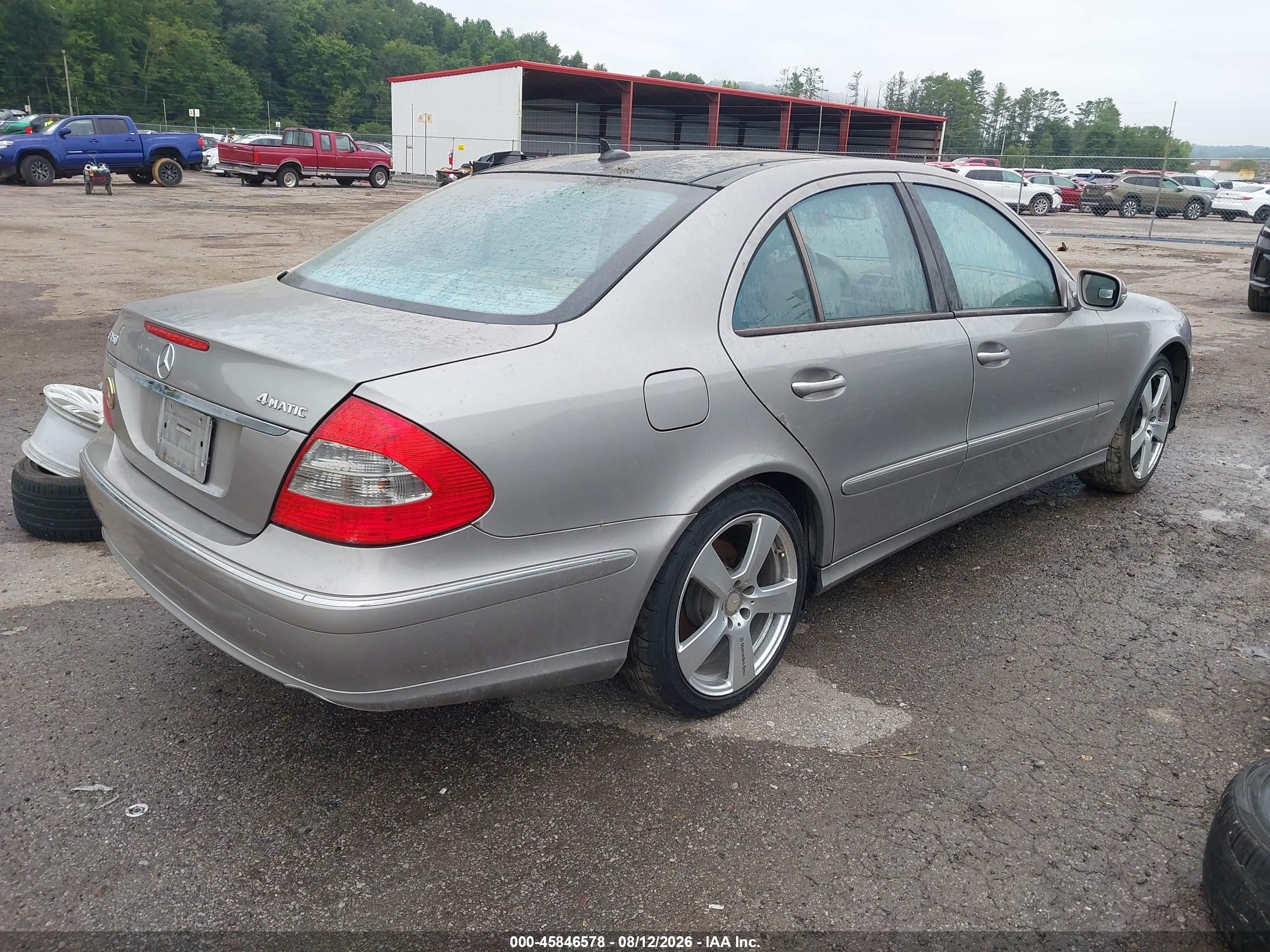 2008 Mercedes-benz E 350 4matic Бежевый vin: WDBUF87X38B344521