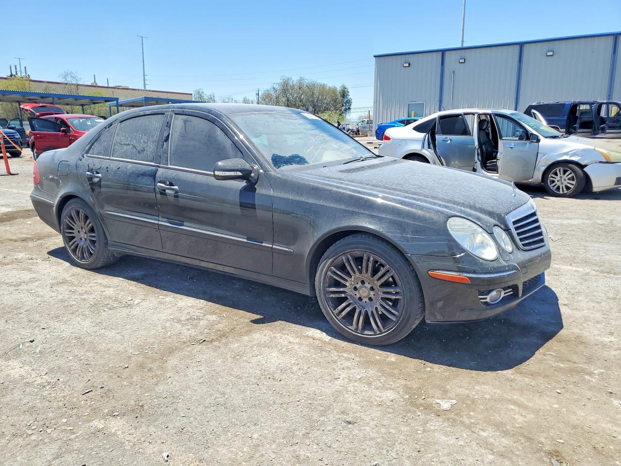 2008 Mercedes-benz E 350 4matic Black vin: WDBUF87X38B346754