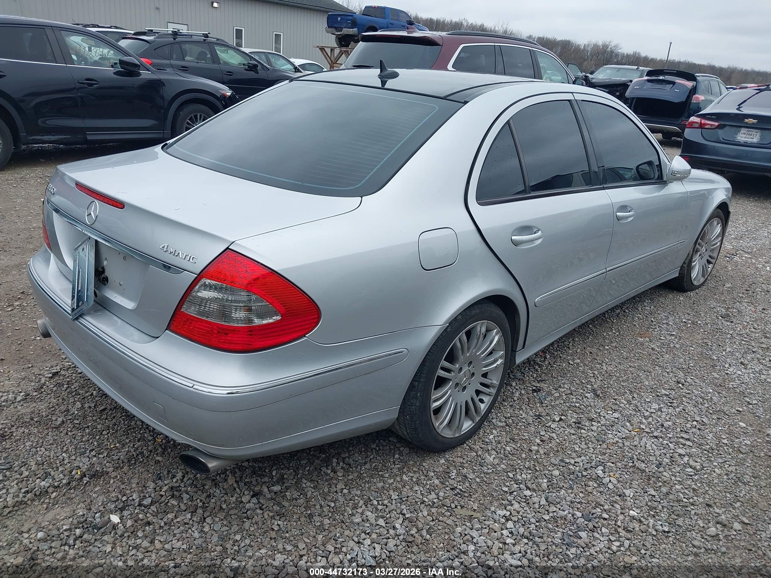 2007 Mercedes-benz E 350 4matic Серебряный vin: WDBUF87X47B161773