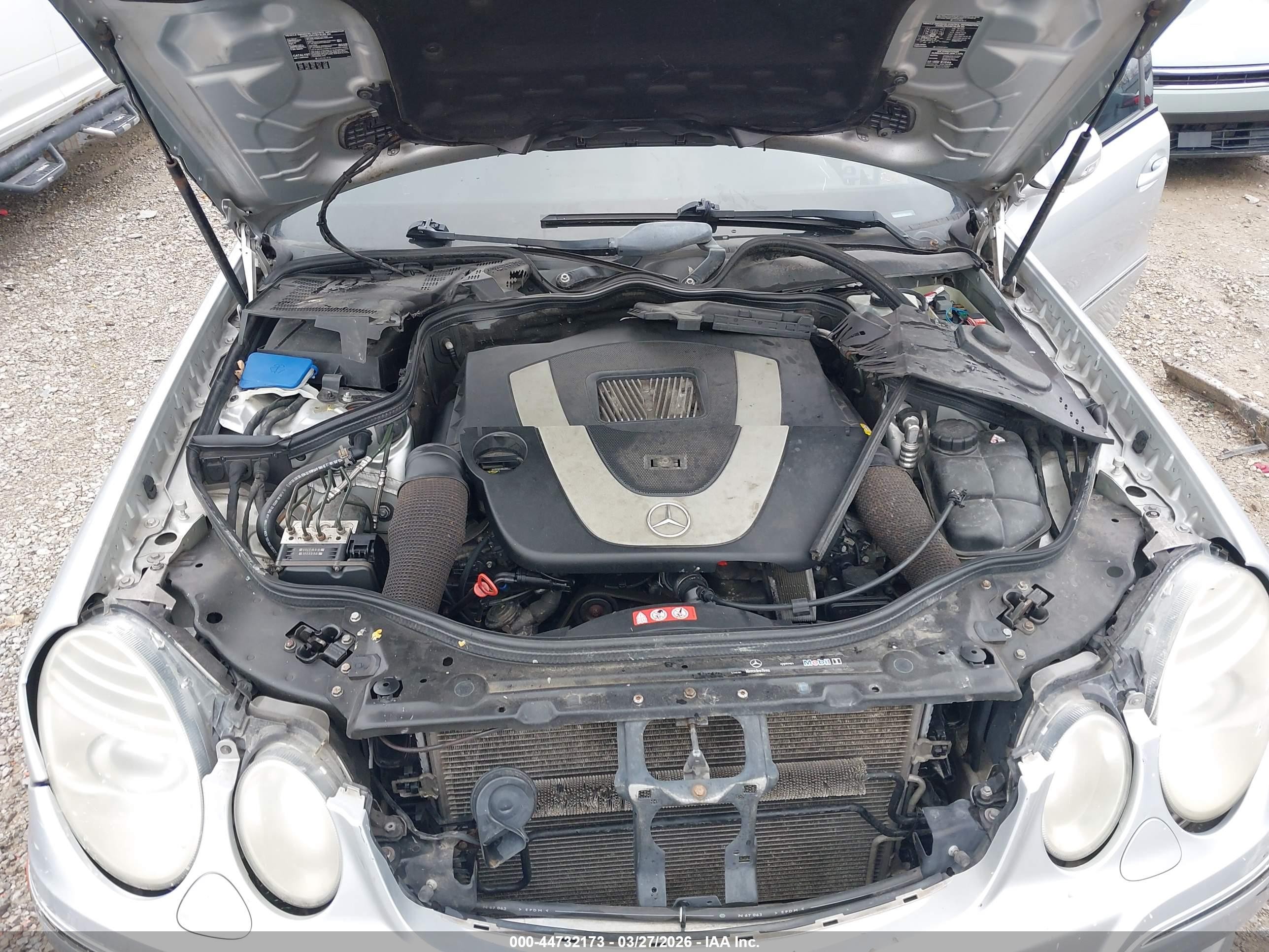 2007 Mercedes-benz E 350 4matic Серебряный vin: WDBUF87X47B161773