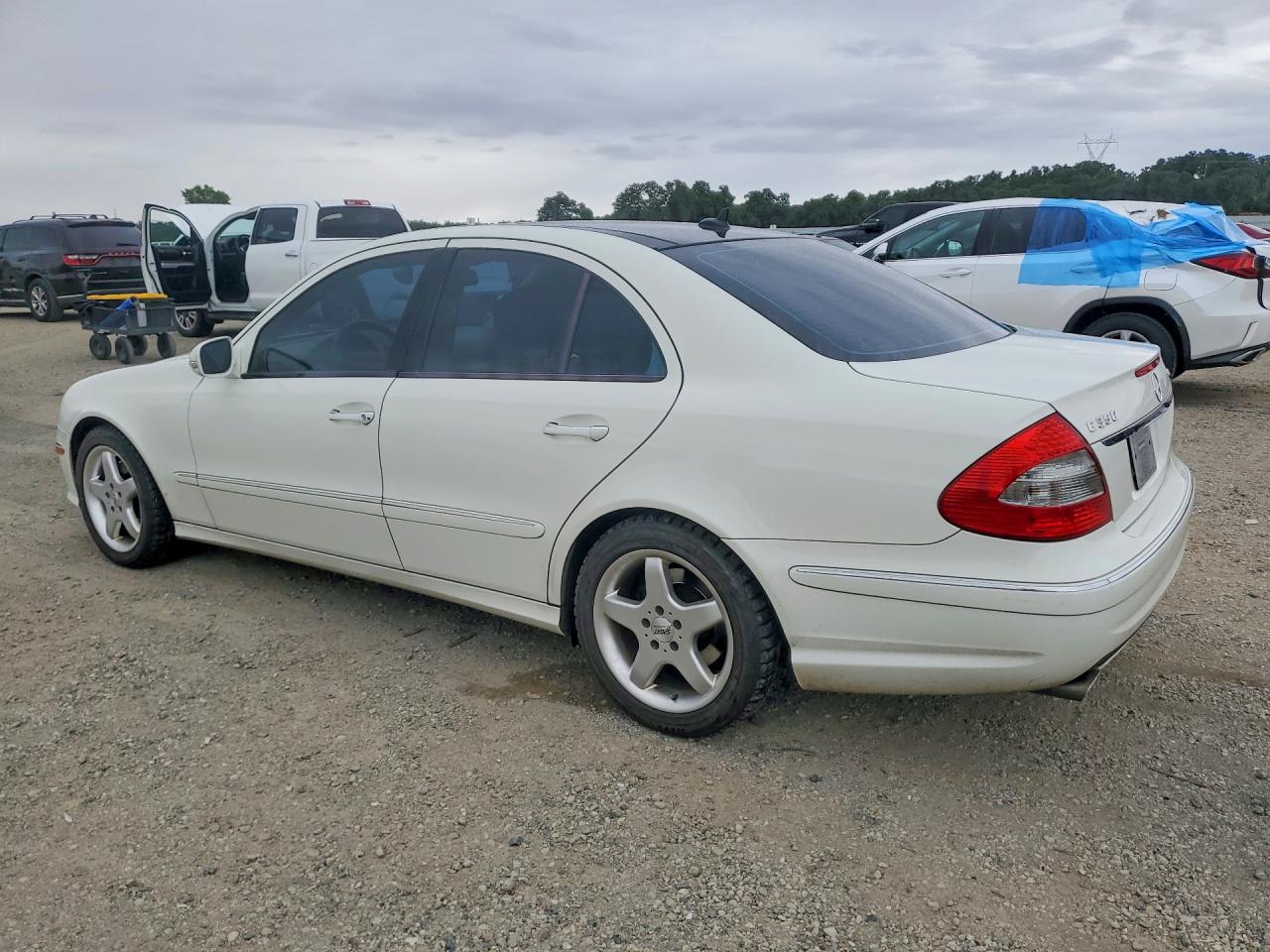 2009 Mercedes-benz E 350 4matic White vin: WDBUF87X49B391395