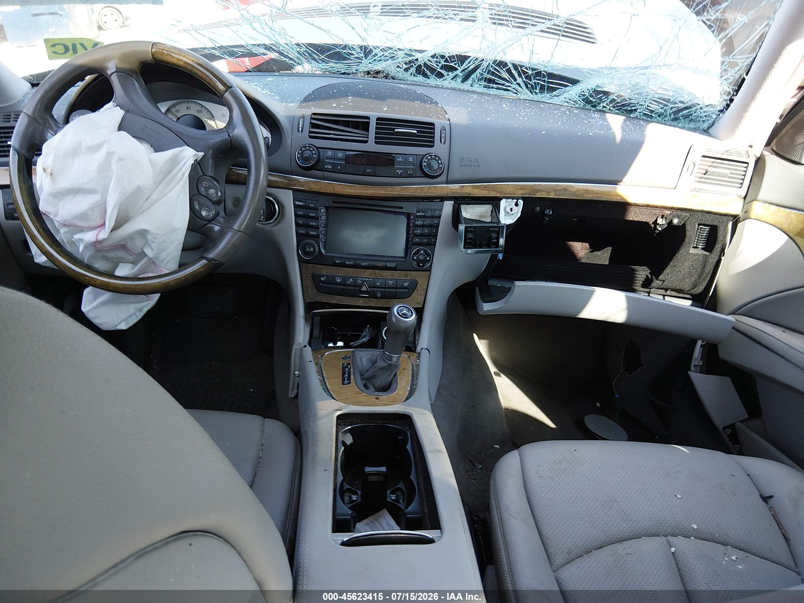 2007 Mercedes-benz E 350 4matic Синий vin: WDBUF87X57B154668