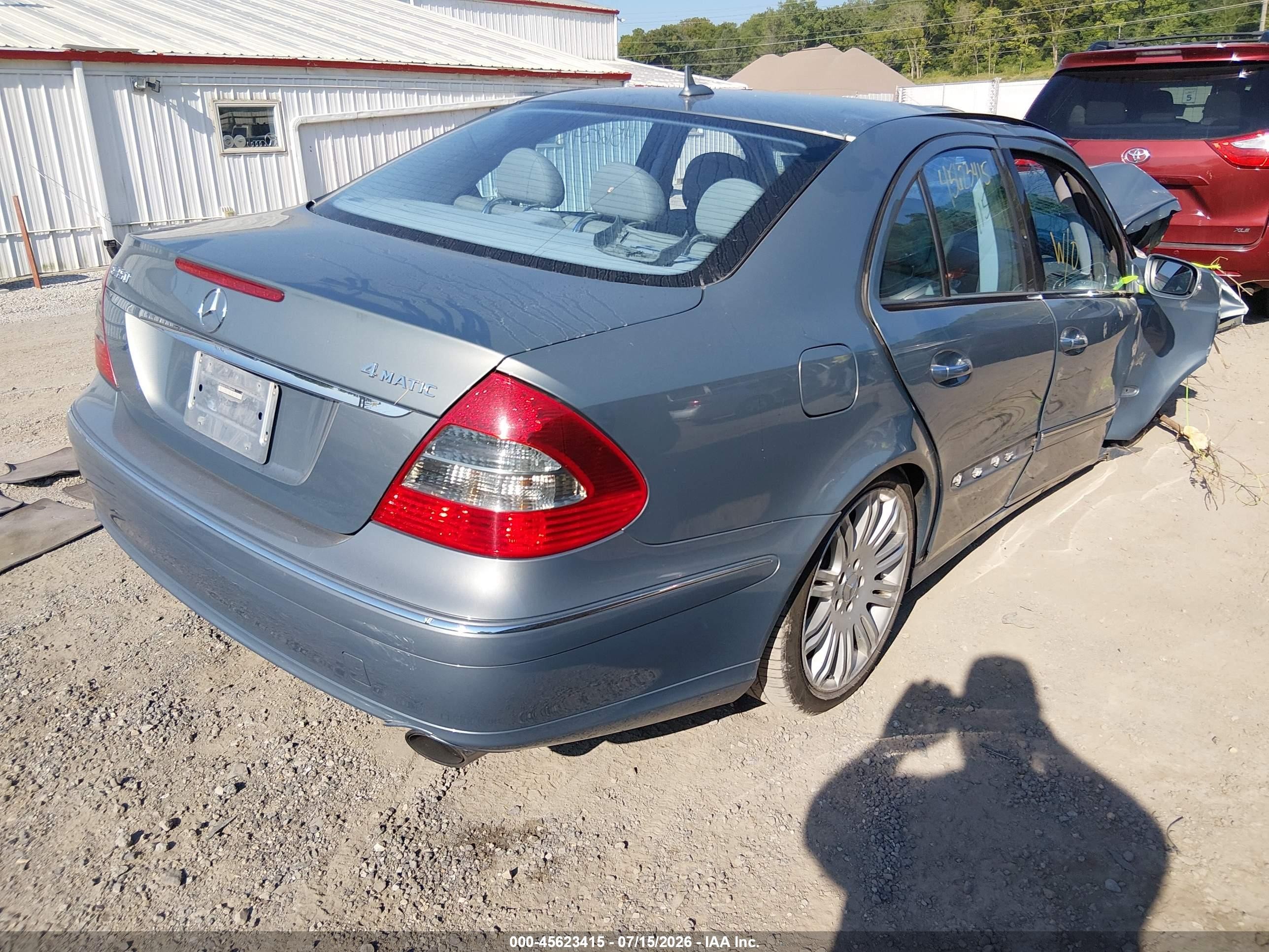 2007 Mercedes-benz E 350 4matic Синий vin: WDBUF87X57B154668