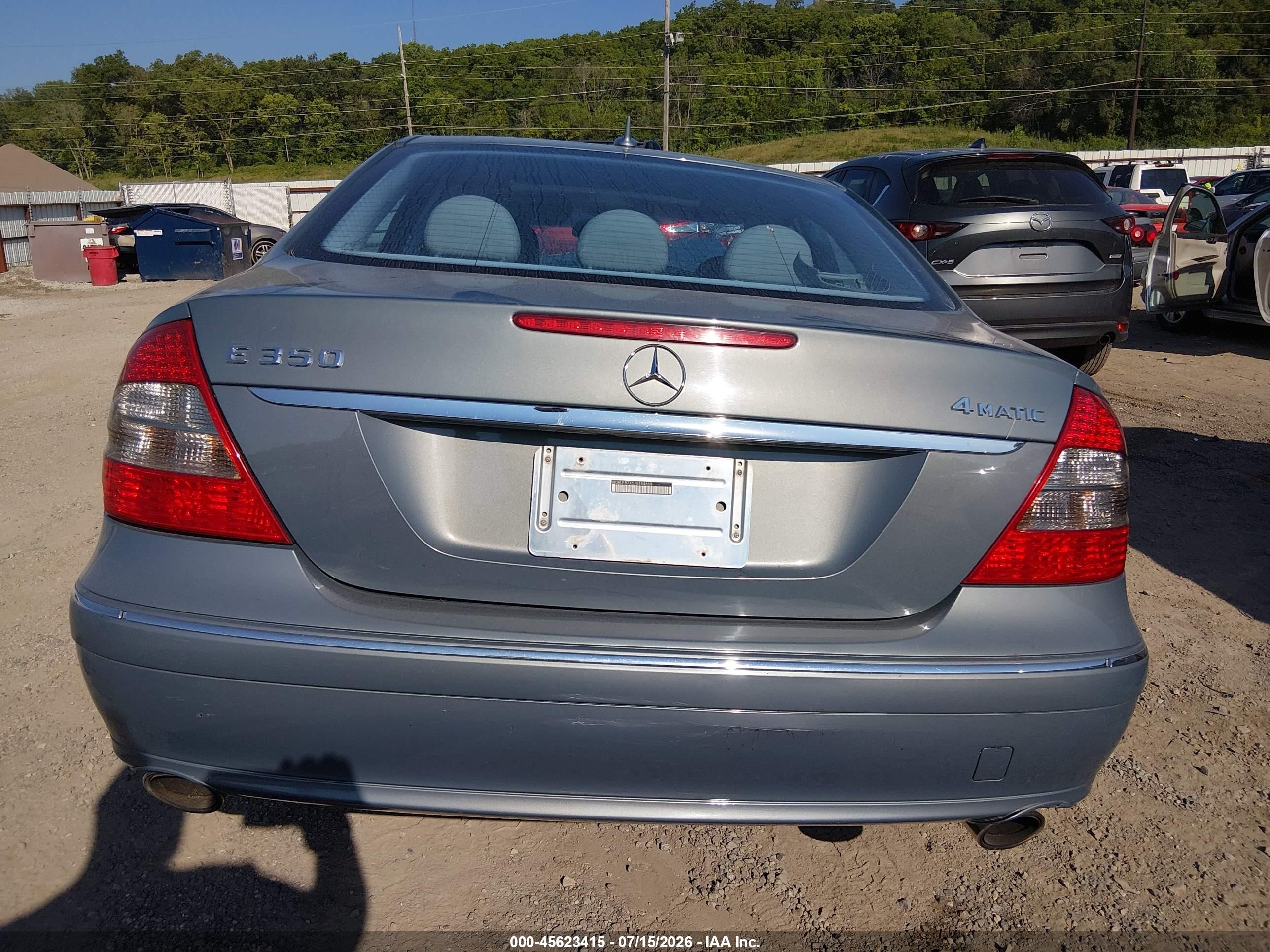 2007 Mercedes-benz E 350 4matic Синий vin: WDBUF87X57B154668