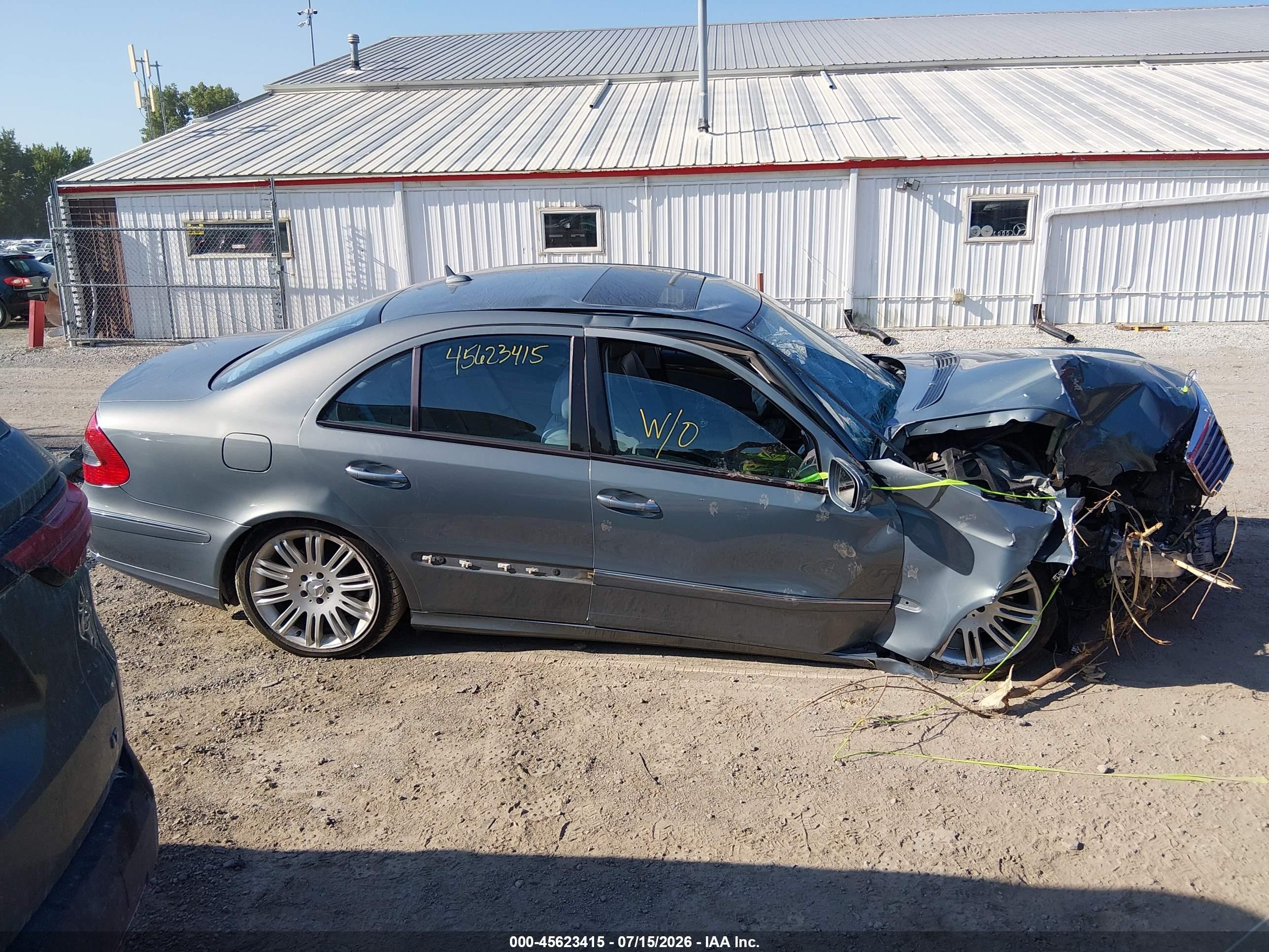 2007 Mercedes-benz E 350 4matic Синий vin: WDBUF87X57B154668