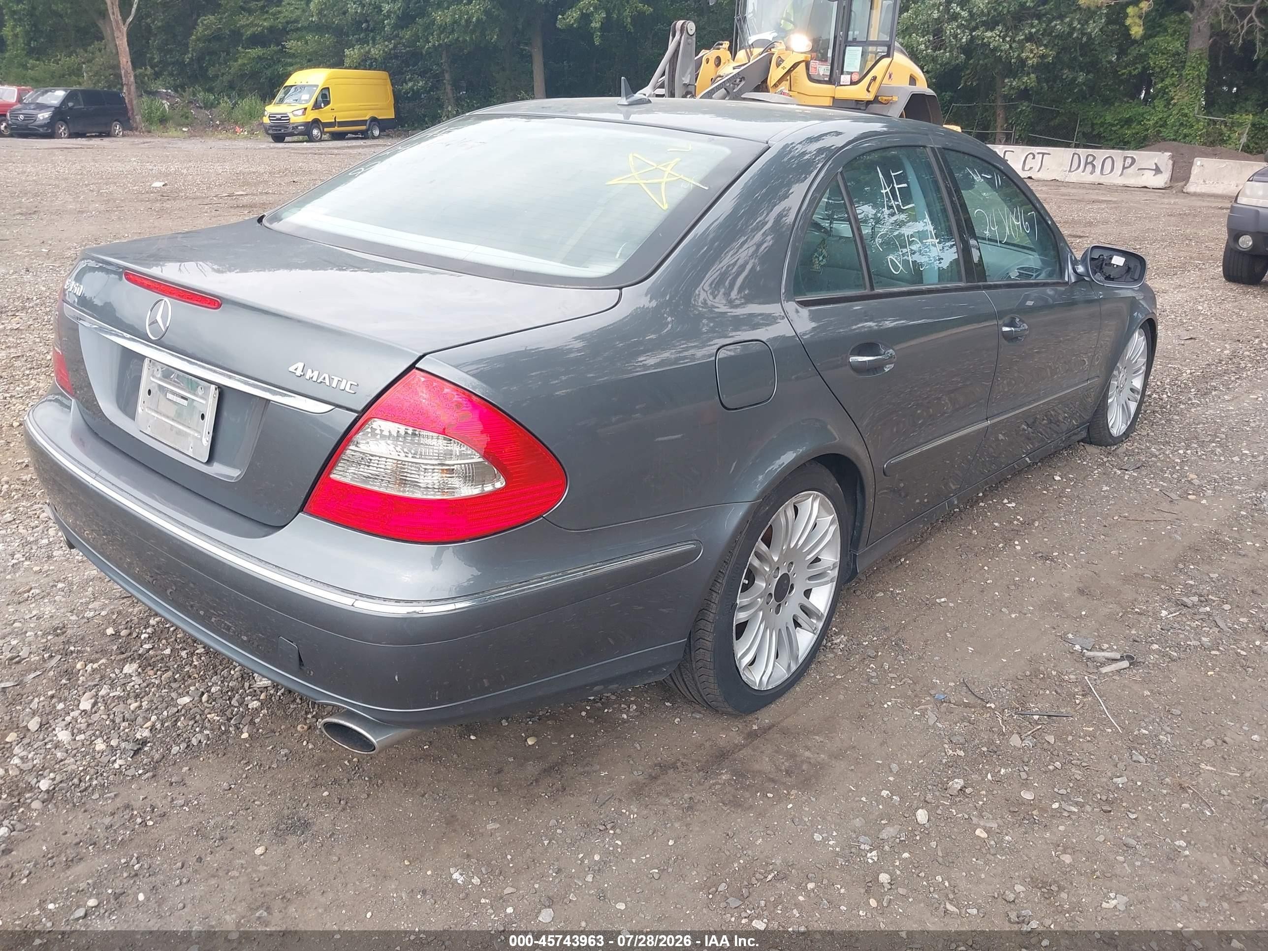 2008 Mercedes-benz E 350 4matic Gray vin: WDBUF87X58B186151