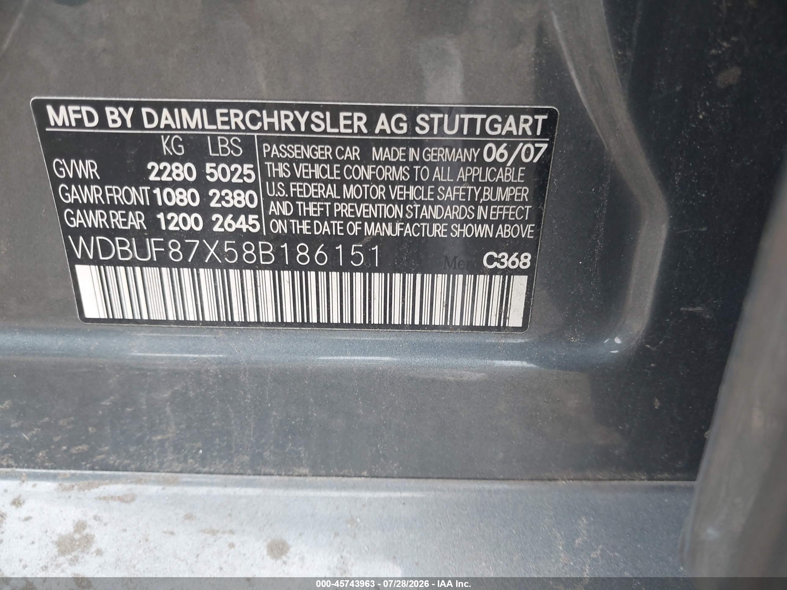 2008 Mercedes-benz E 350 4matic Gray vin: WDBUF87X58B186151