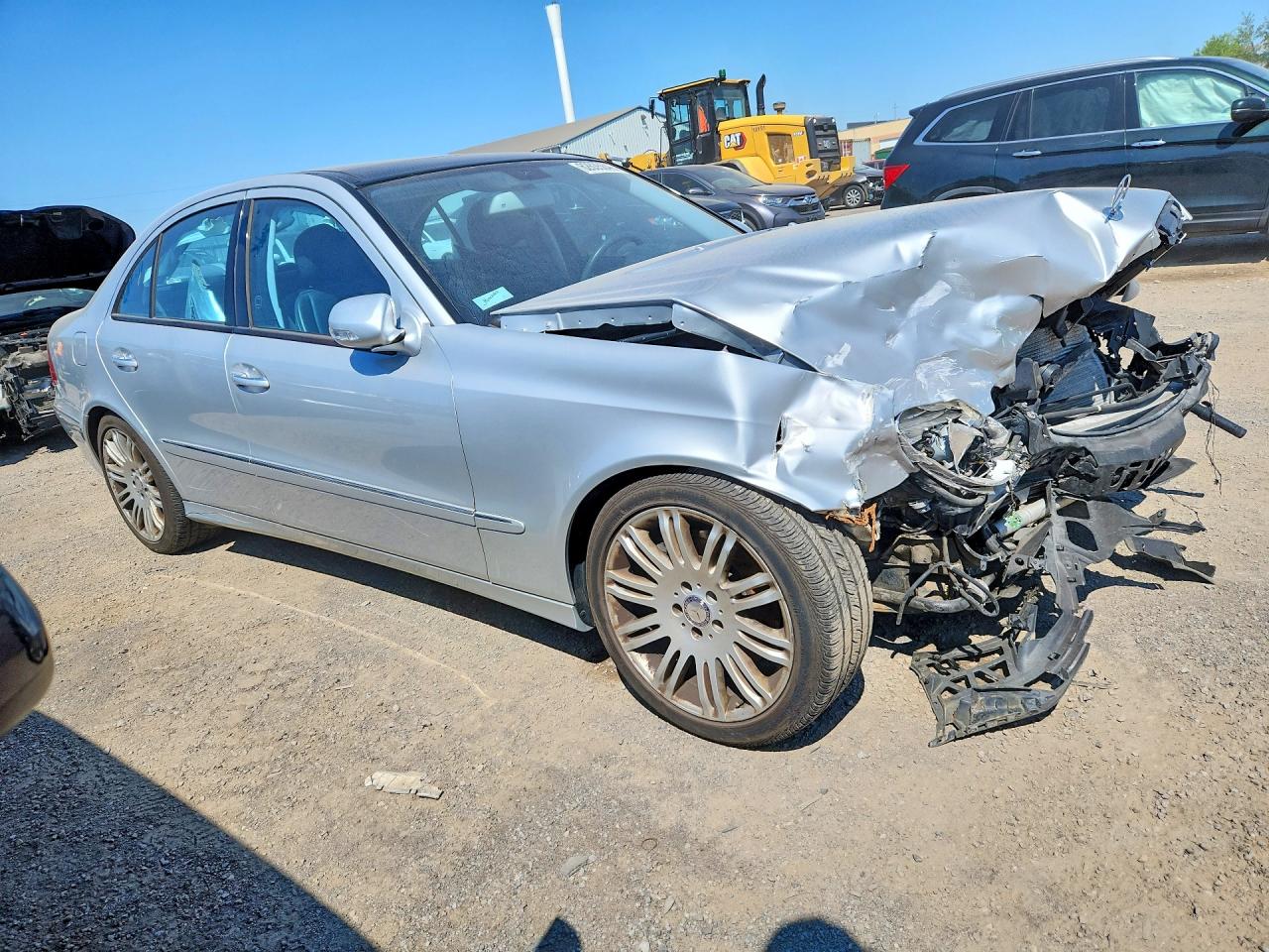 2008 Mercedes-benz E 350 4matic Silver vin: WDBUF87X58B224154