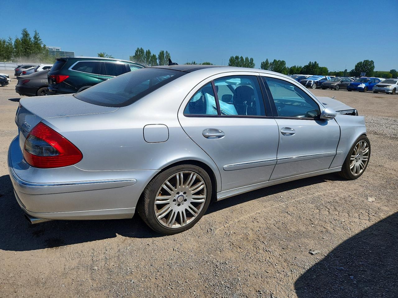 2008 Mercedes-benz E 350 4matic Silver vin: WDBUF87X58B224154