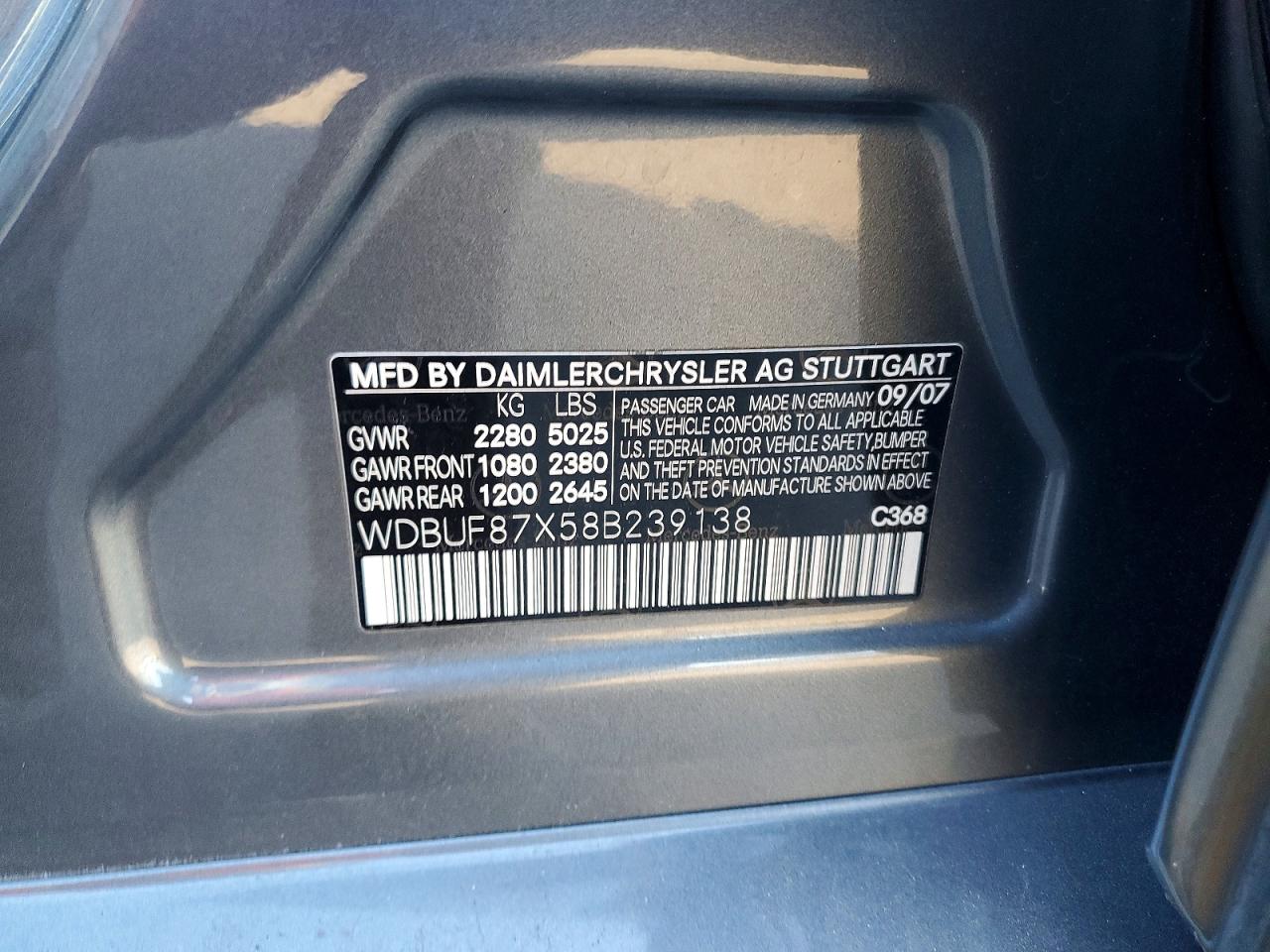 2008 Mercedes-benz E 350 4matic Синий vin: WDBUF87X58B239138