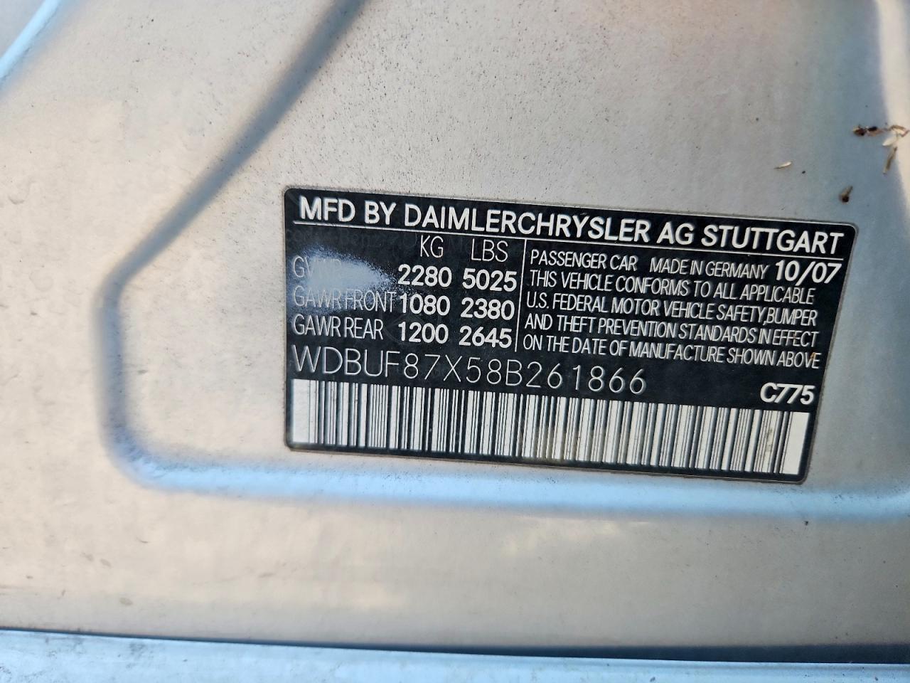 2008 Mercedes-benz E 350 4matic Серебряный vin: WDBUF87X58B261866