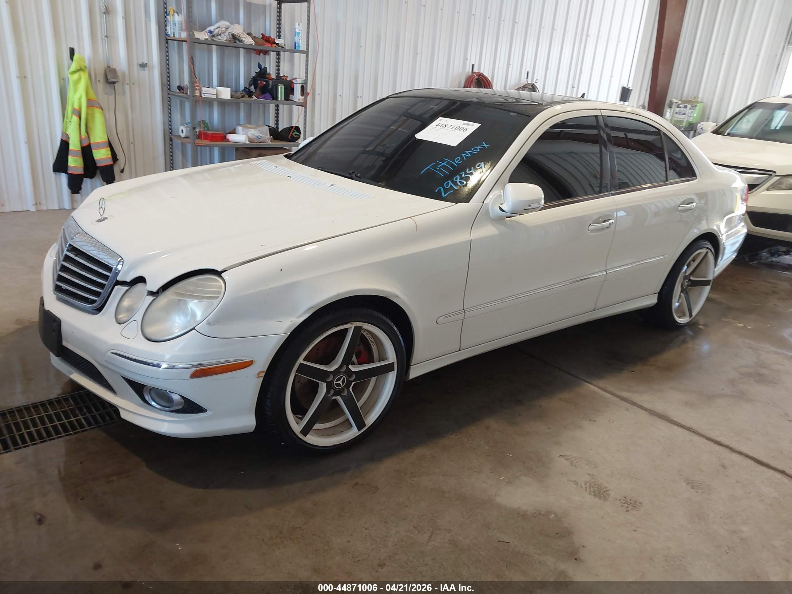 2008 Mercedes-benz E 350 4matic White vin: WDBUF87X58B298349