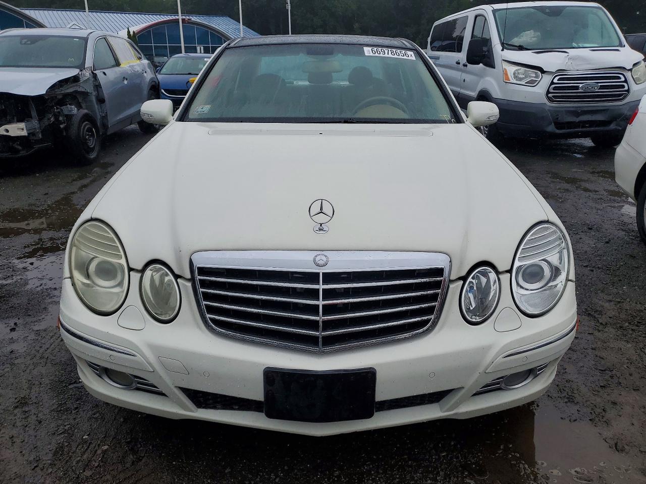 2008 Mercedes-benz E 350 4matic White vin: WDBUF87X58B299694