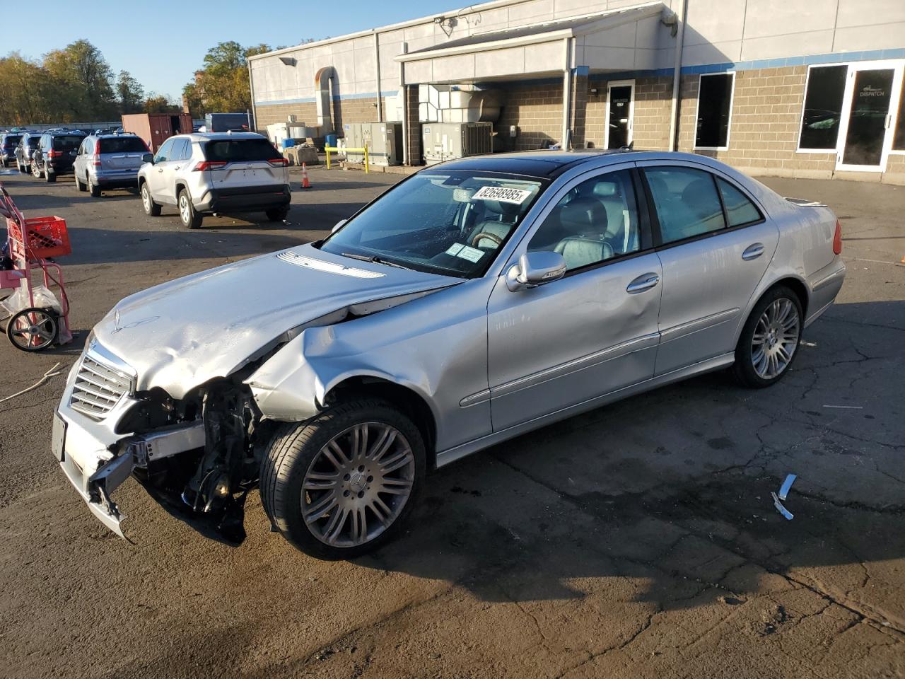 2008 Mercedes-benz E 350 4matic Silver vin: WDBUF87X58B324318