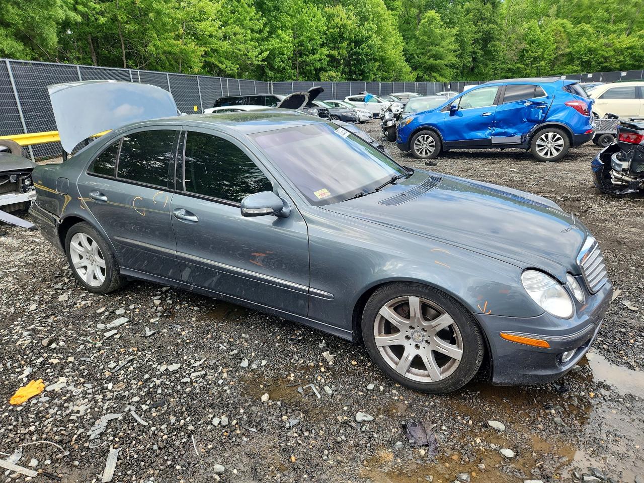 2008 Mercedes-benz E 350 4matic Gray vin: WDBUF87X58B338199