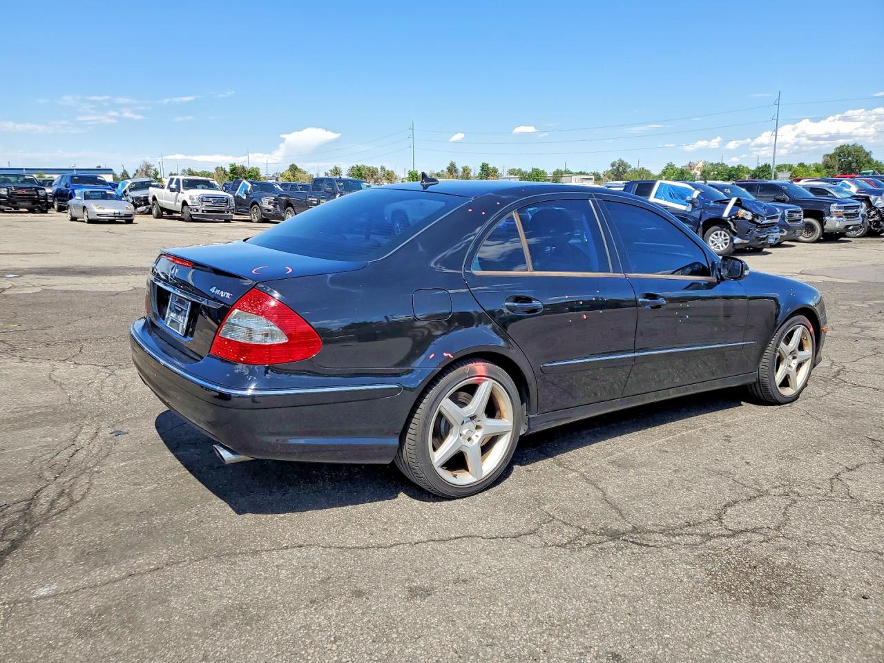 2009 Mercedes-benz E 350 4matic Black vin: WDBUF87X59B395911