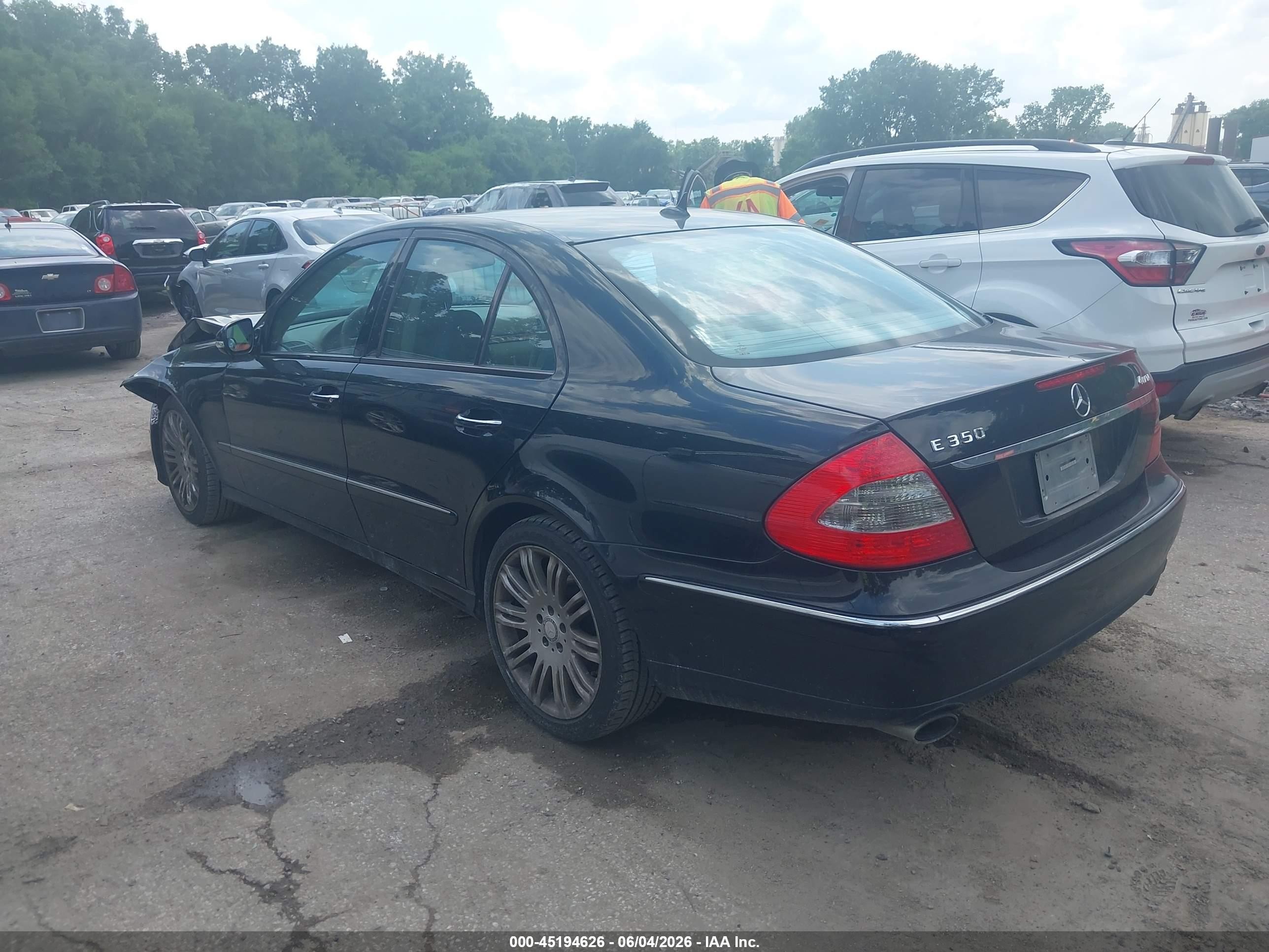 2008 Mercedes-benz E 350 4matic Black vin: WDBUF87X68B203023