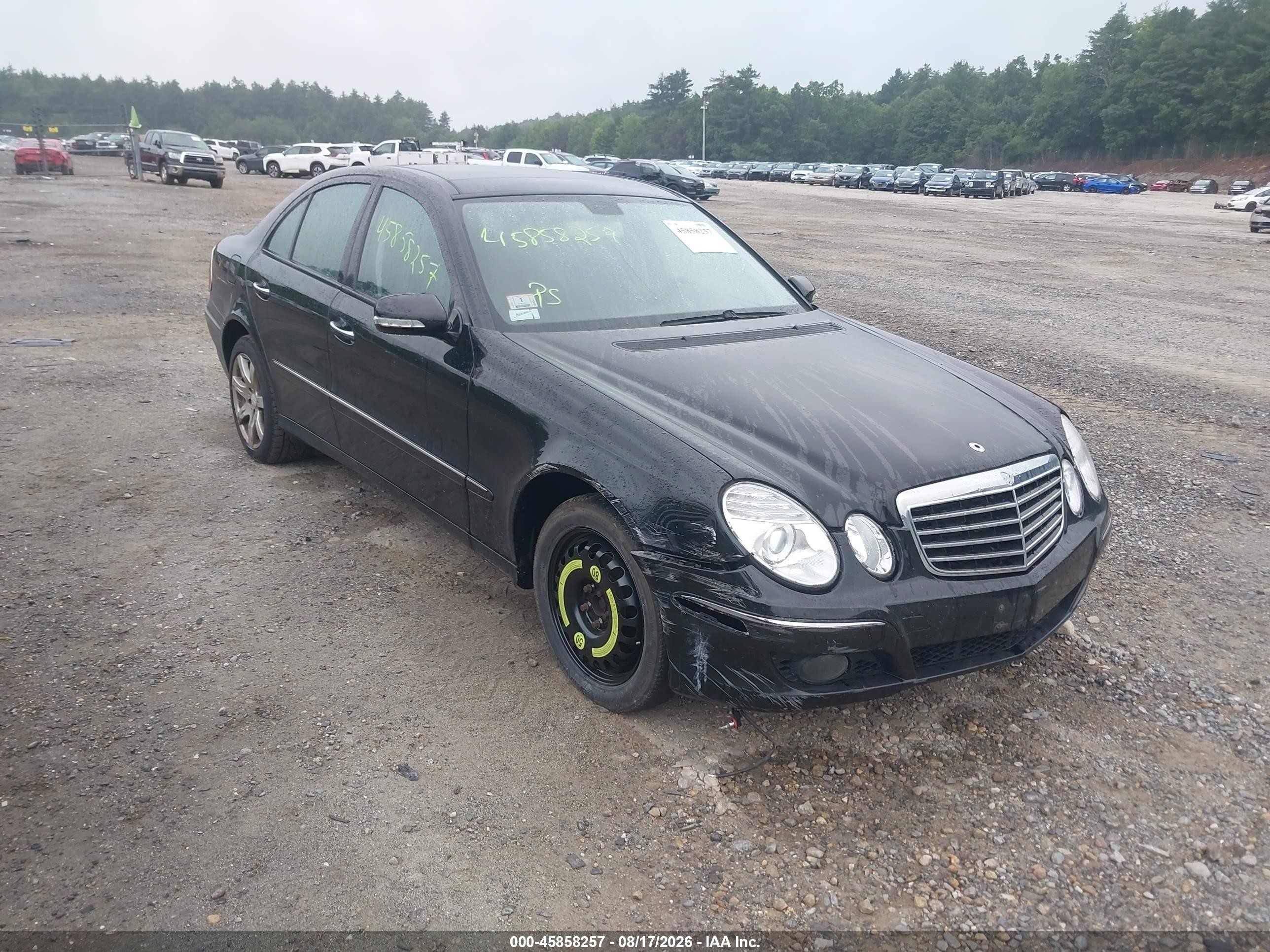 2008 Mercedes-benz E 350 4matic Black vin: WDBUF87X68B222767