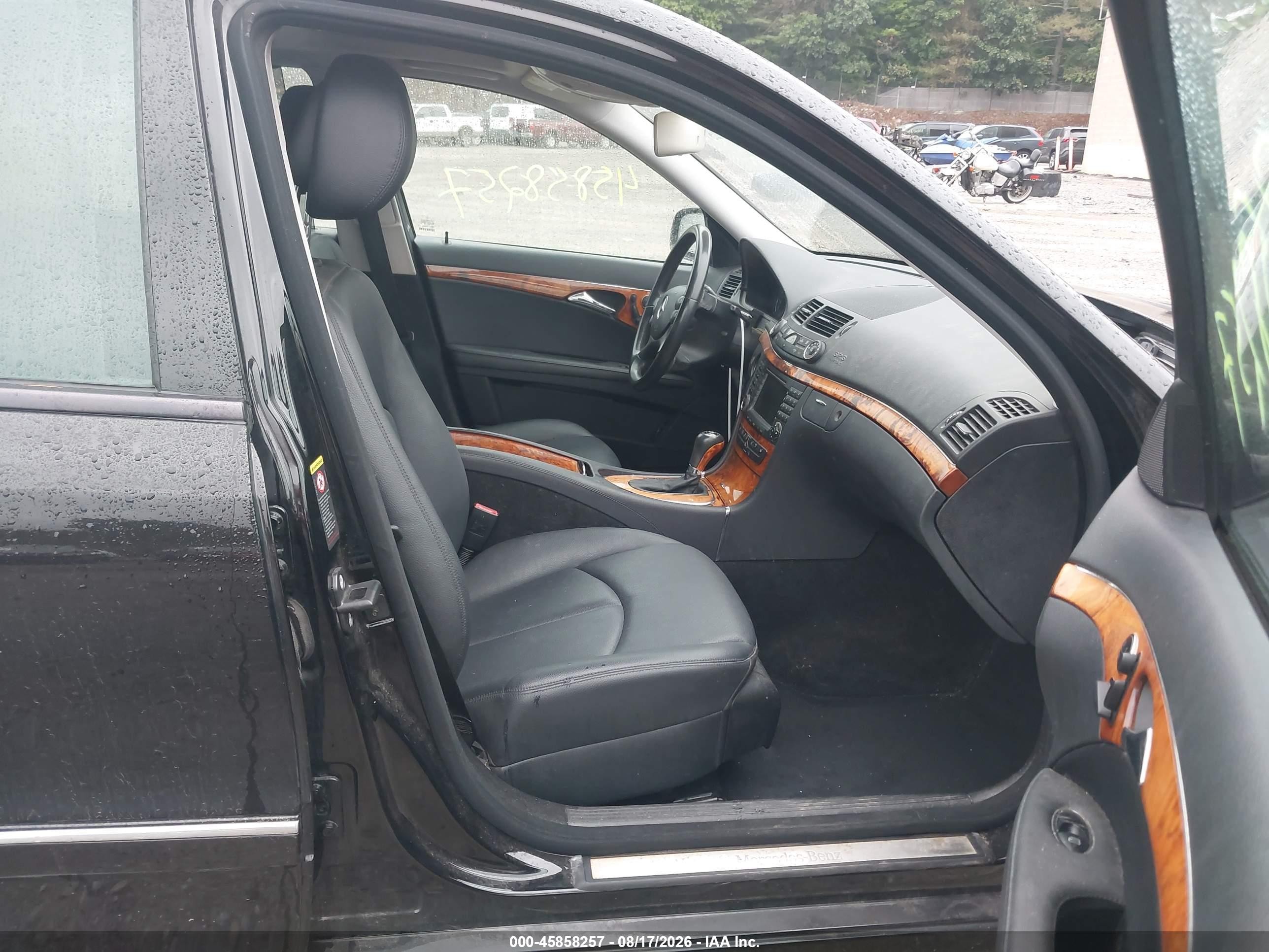 2008 Mercedes-benz E 350 4matic Black vin: WDBUF87X68B222767