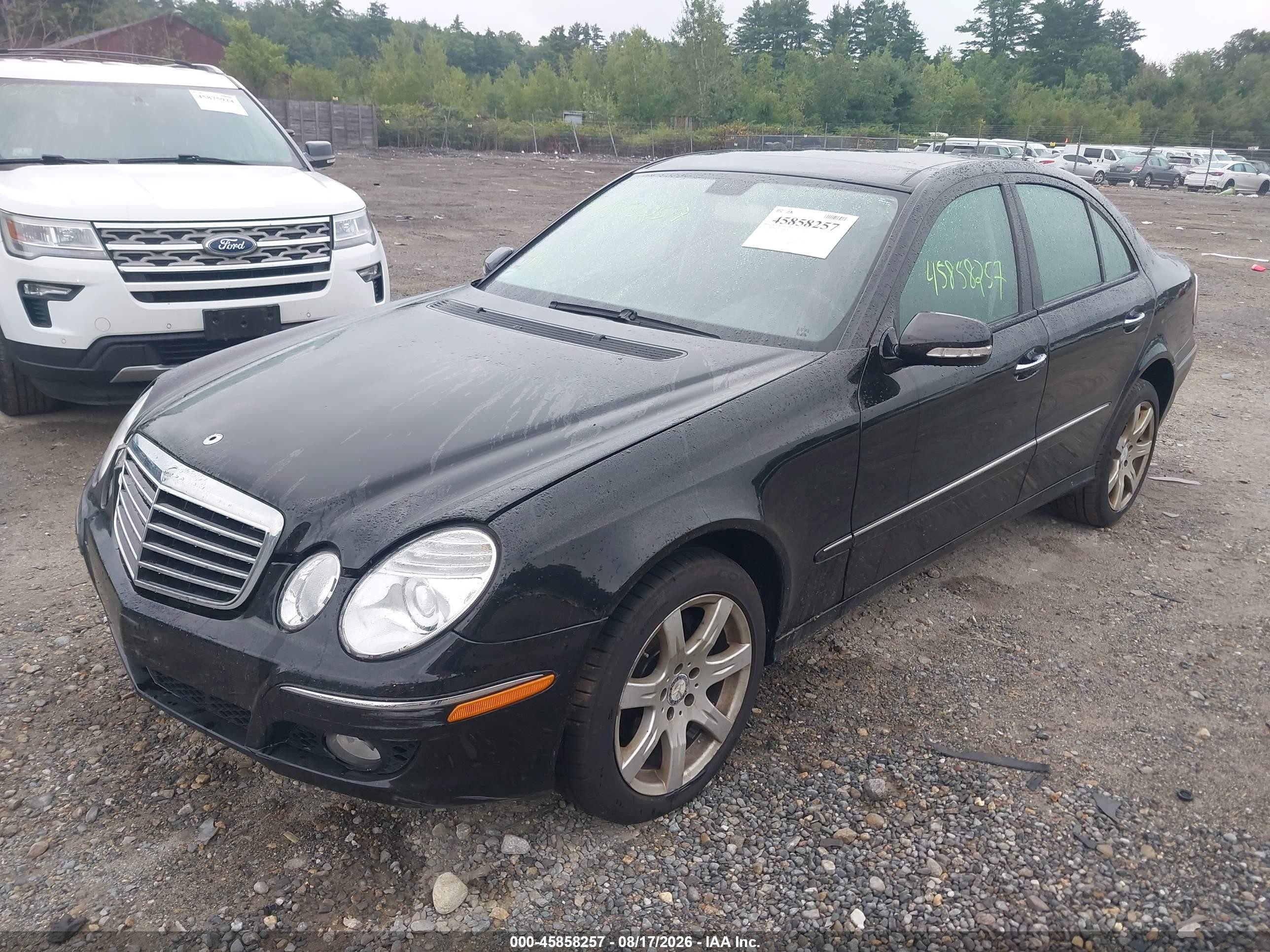 2008 Mercedes-benz E 350 4matic Black vin: WDBUF87X68B222767