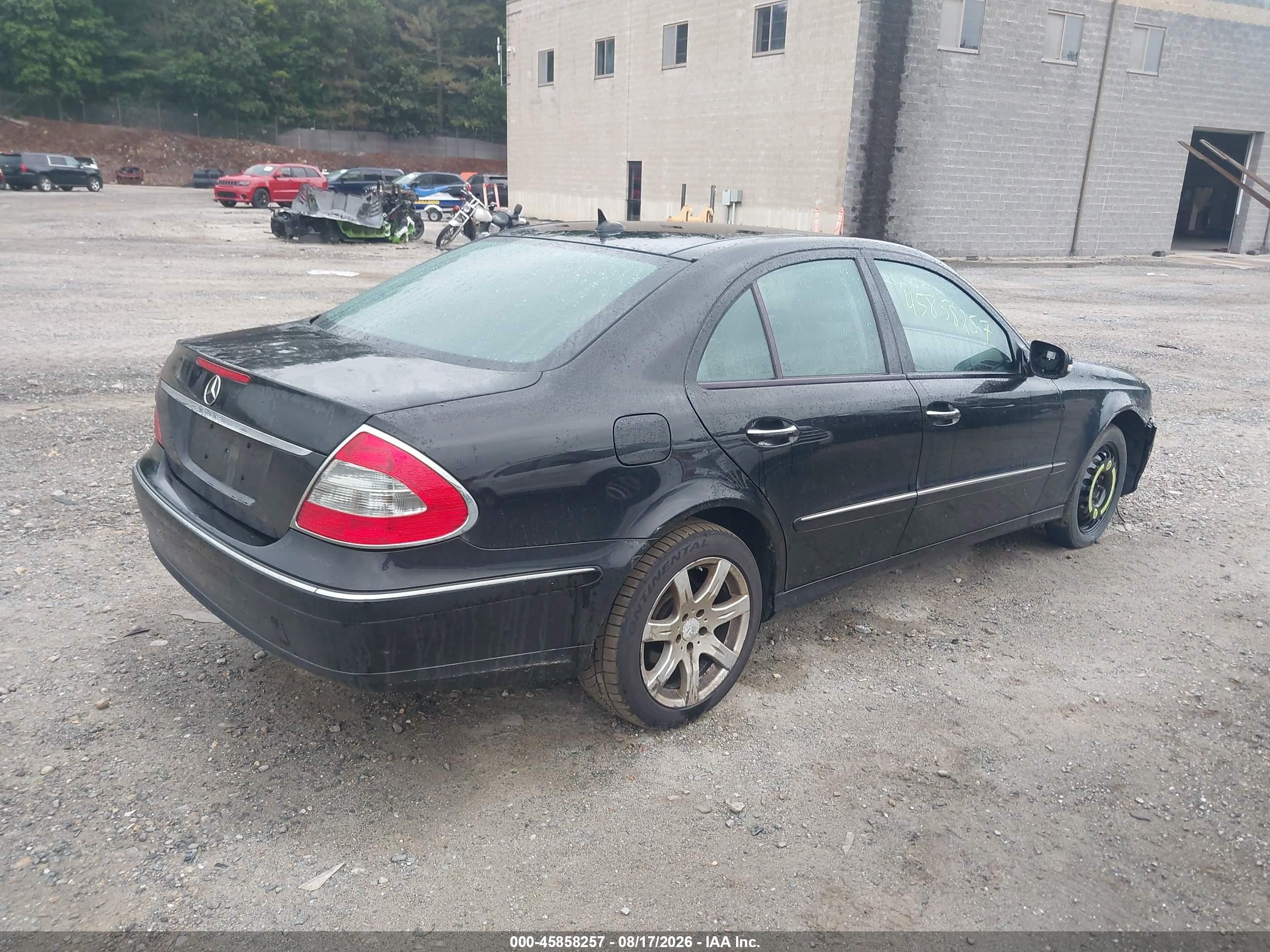2008 Mercedes-benz E 350 4matic Black vin: WDBUF87X68B222767