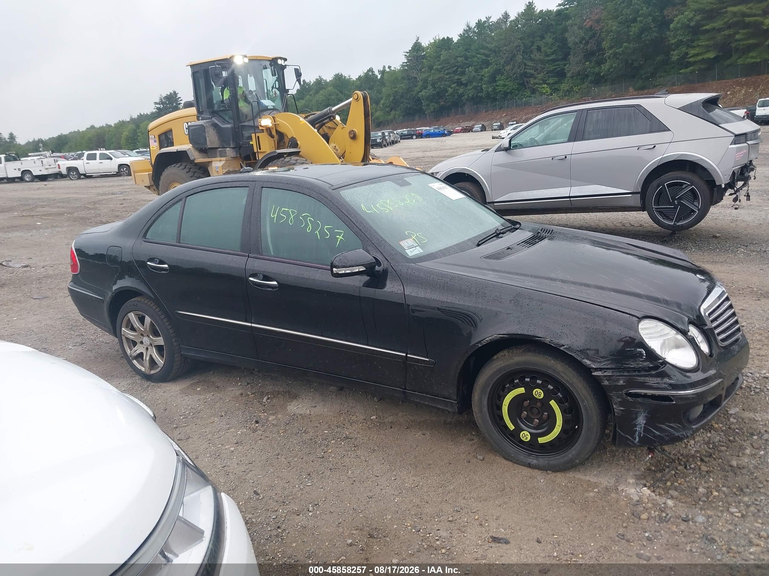 2008 Mercedes-benz E 350 4matic Black vin: WDBUF87X68B222767
