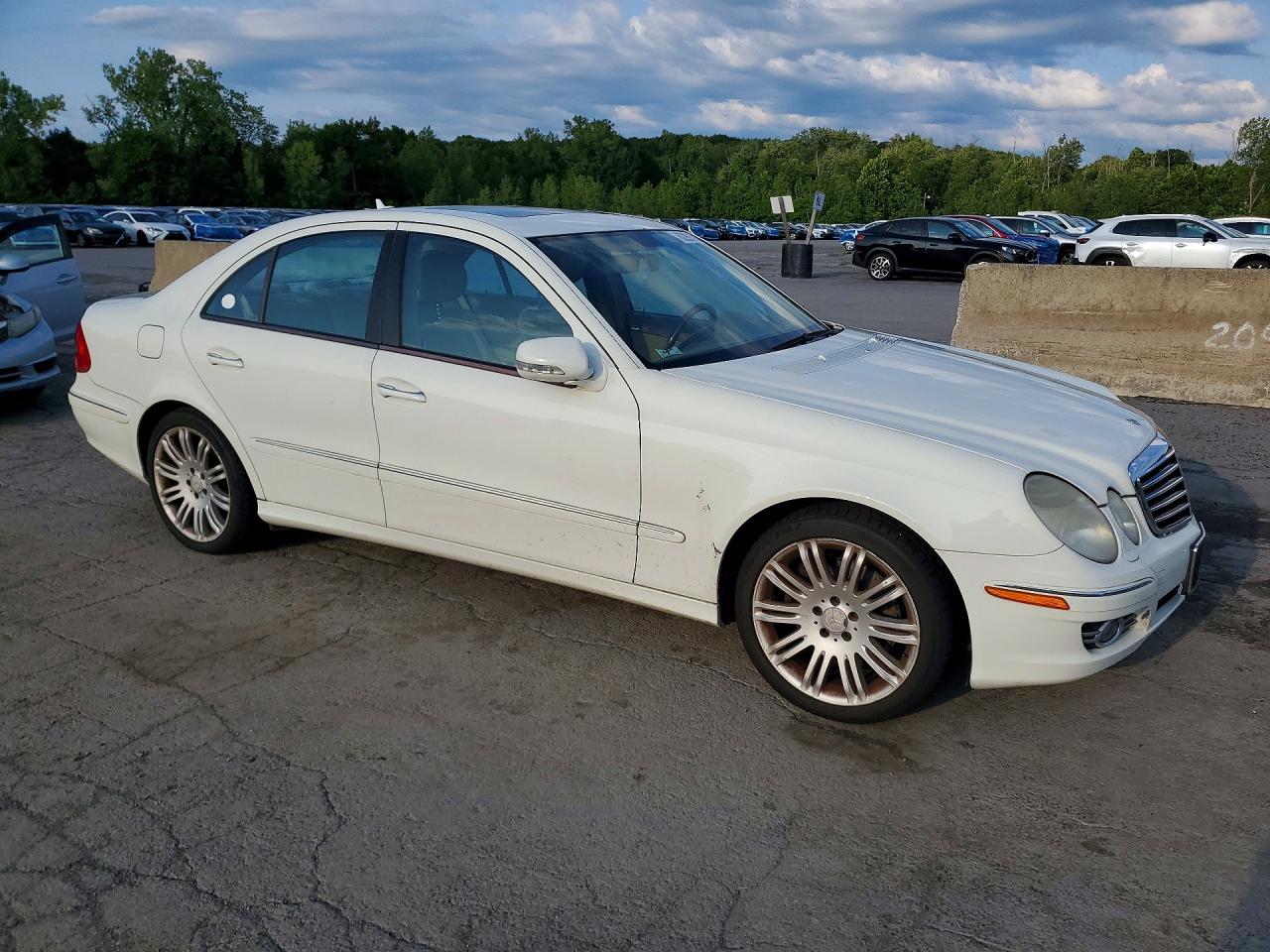 2008 Mercedes-benz E 350 4matic White vin: WDBUF87X68B292415