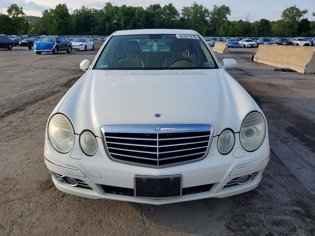 2008 Mercedes-benz E 350 4matic White vin: WDBUF87X68B292415