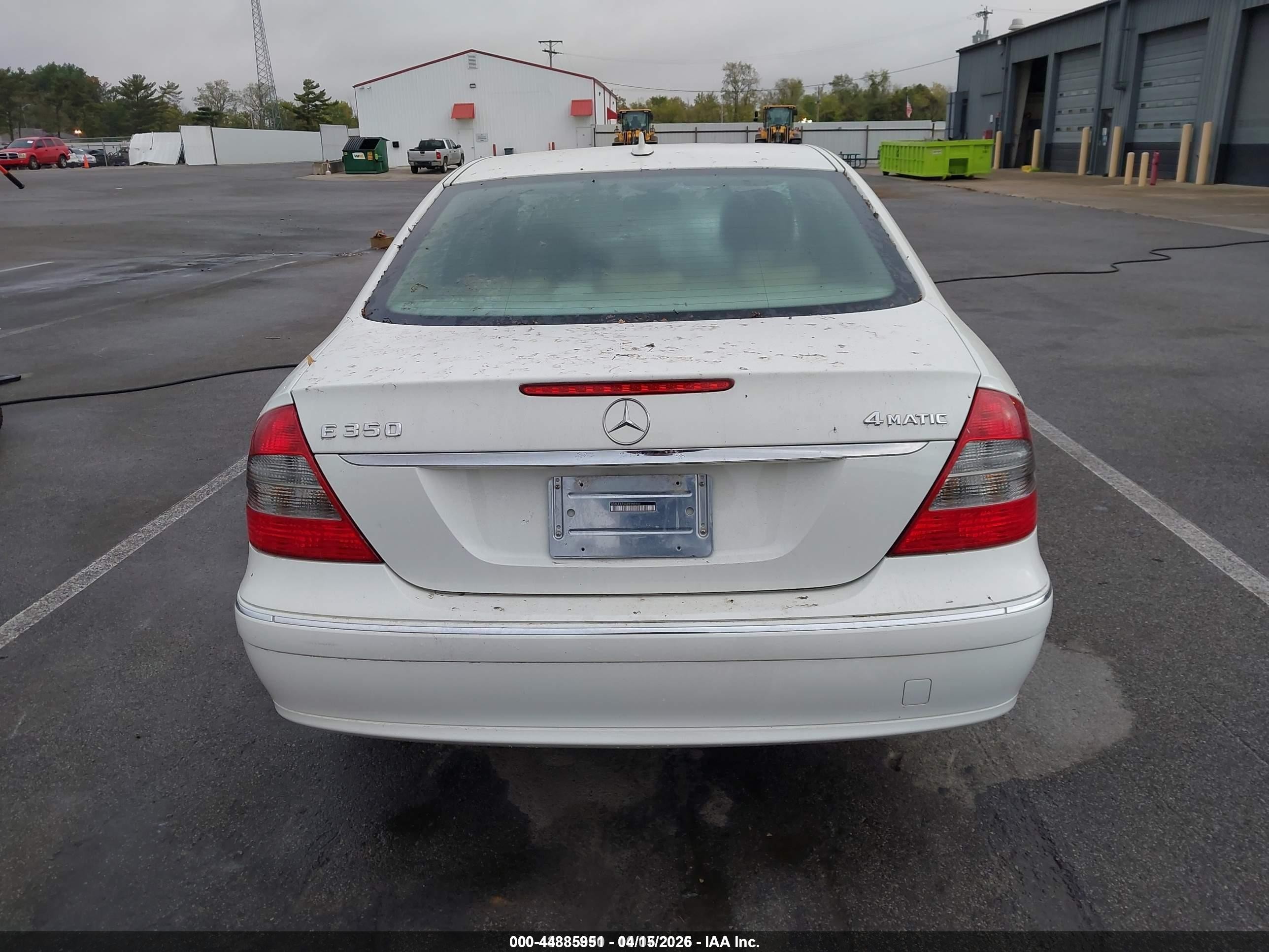 2009 Mercedes-benz E 350 4matic White vin: WDBUF87X69B380589