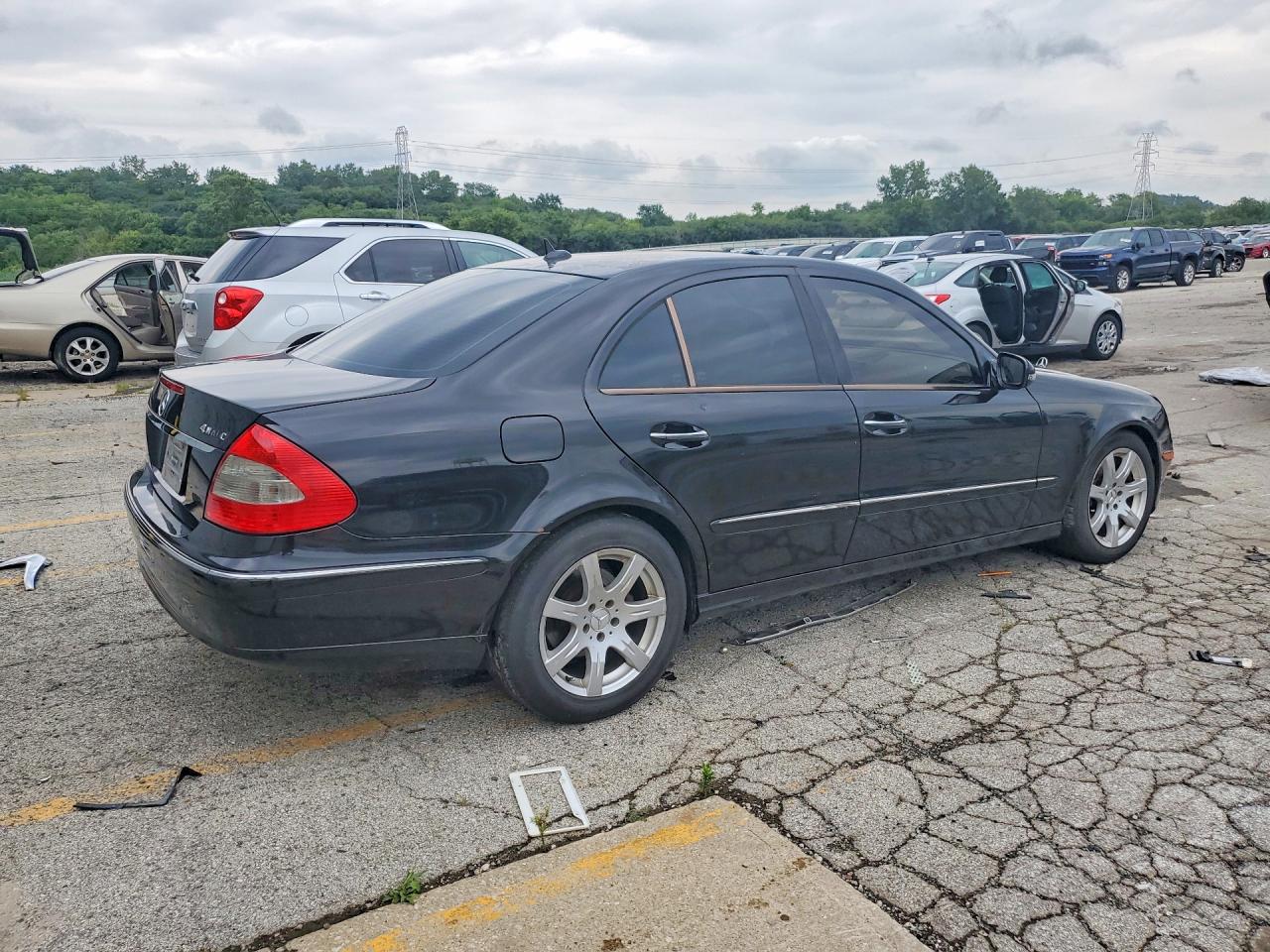 2007 Mercedes-benz E 350 4matic Black vin: WDBUF87X77X214226