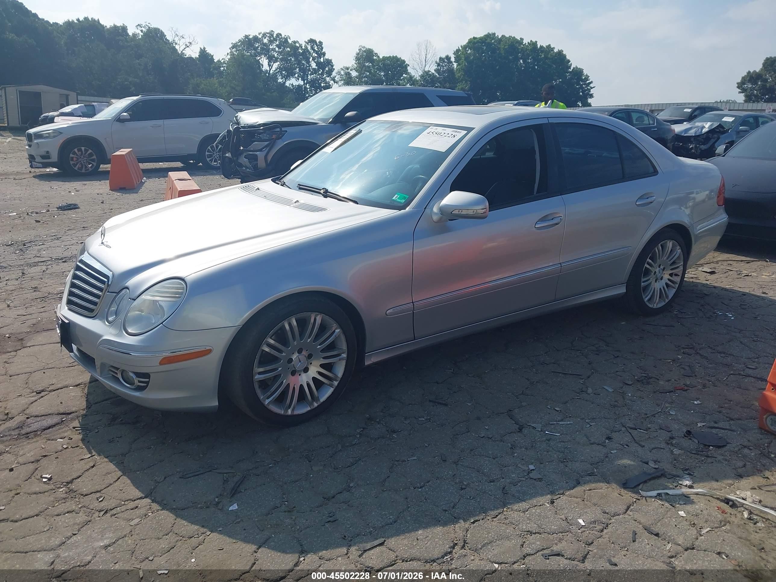 2007 Mercedes-benz E 350 4matic Silver vin: WDBUF87X77X217787