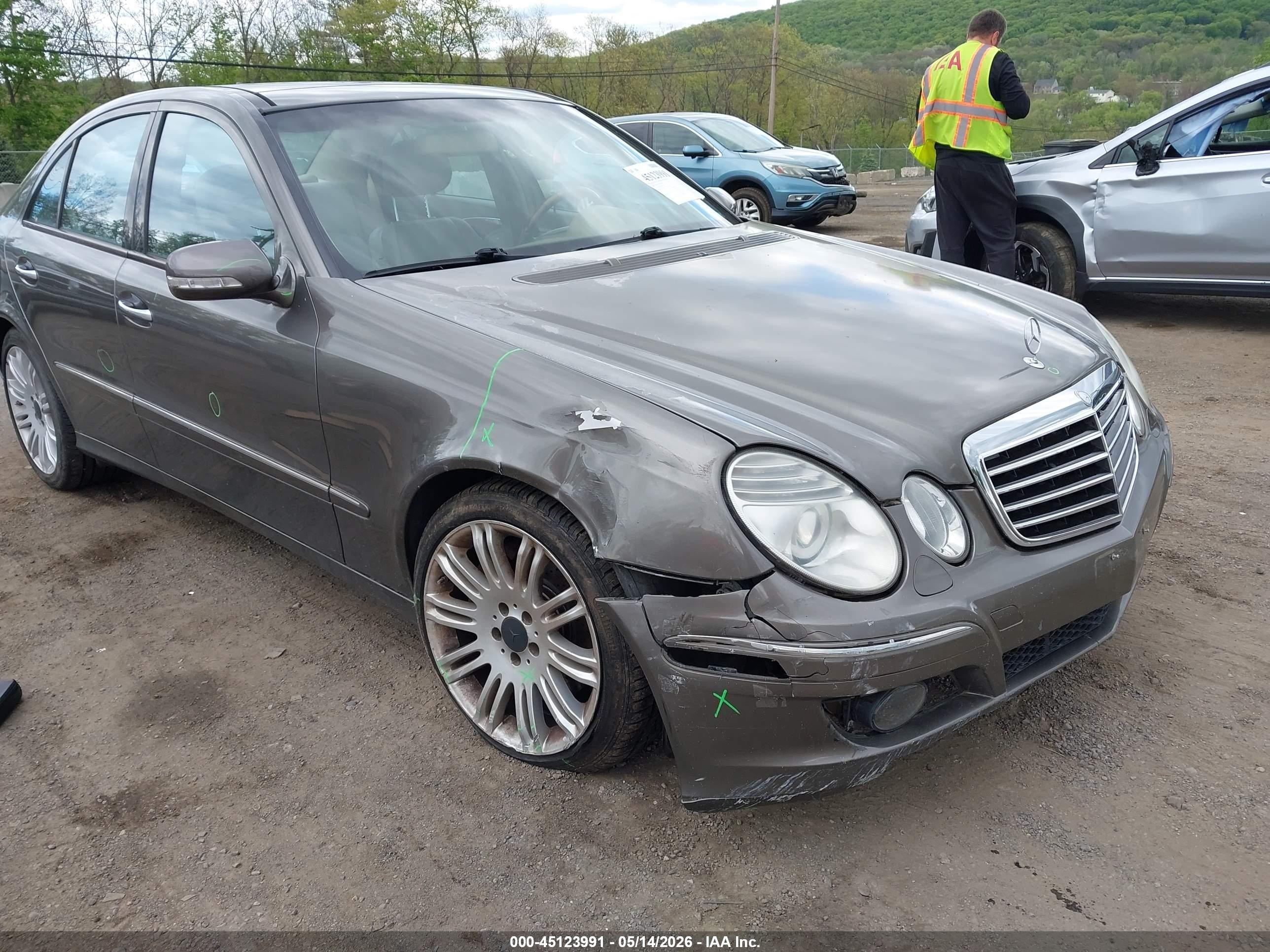2008 Mercedes-benz E 350 4matic Gray vin: WDBUF87X78B275171