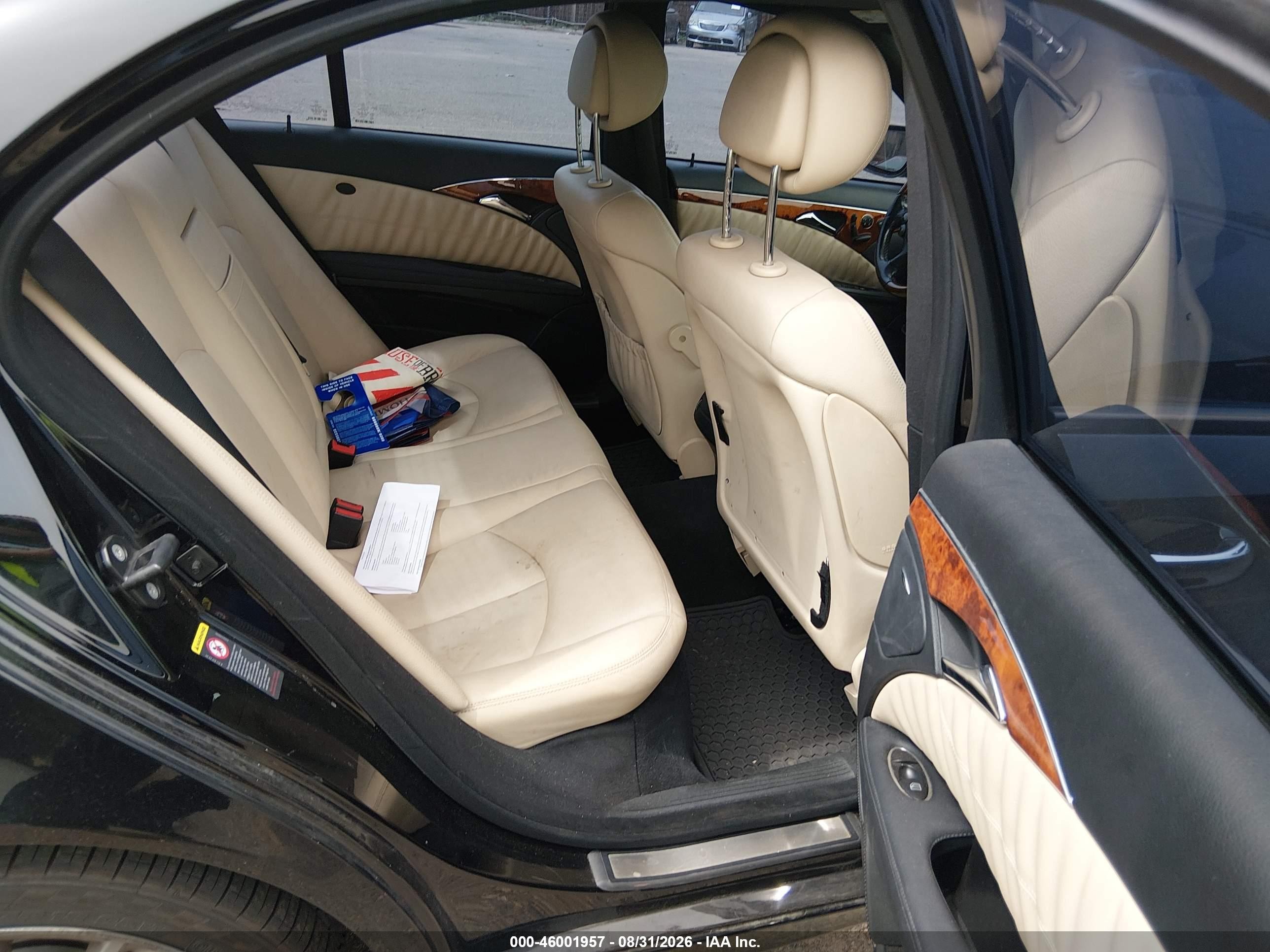 2008 Mercedes-benz E 350 4matic Black vin: WDBUF87X78B352458