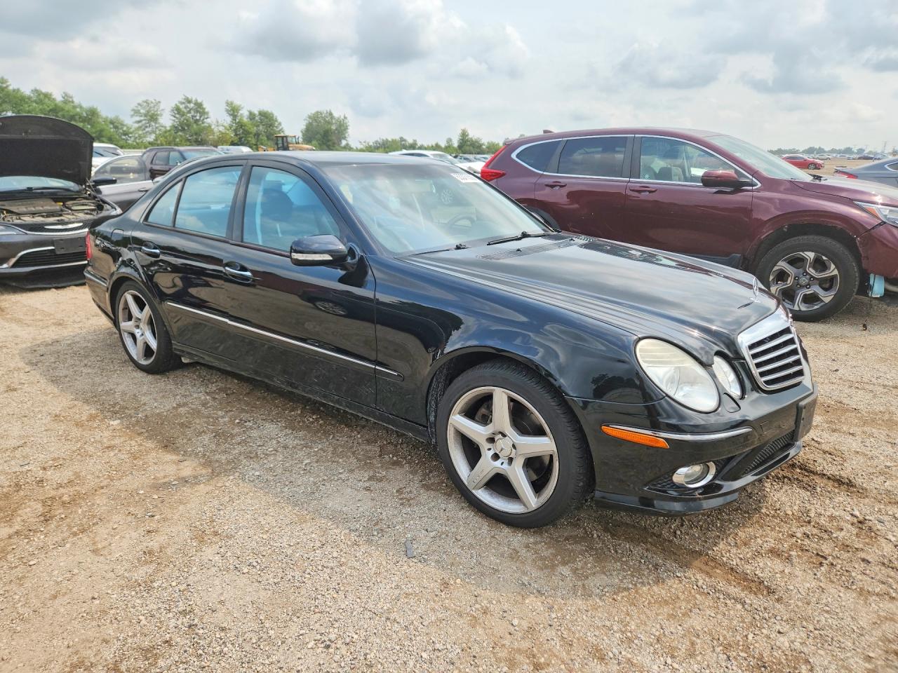 2009 Mercedes-benz E 350 4matic Black vin: WDBUF87X79B435342