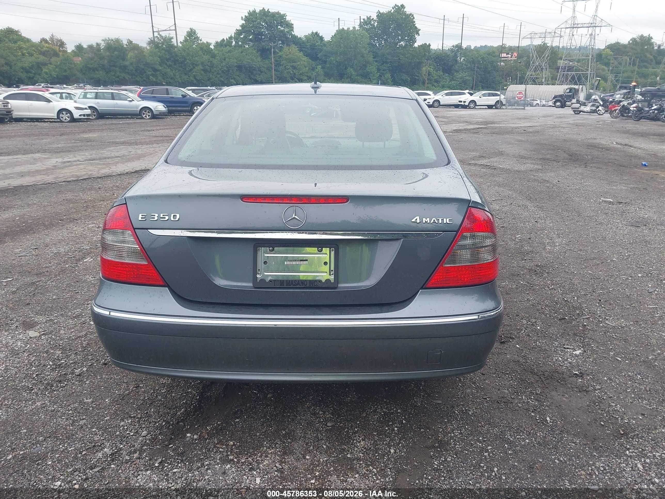 2007 Mercedes-benz E 350 4matic Gray vin: WDBUF87X87B180939