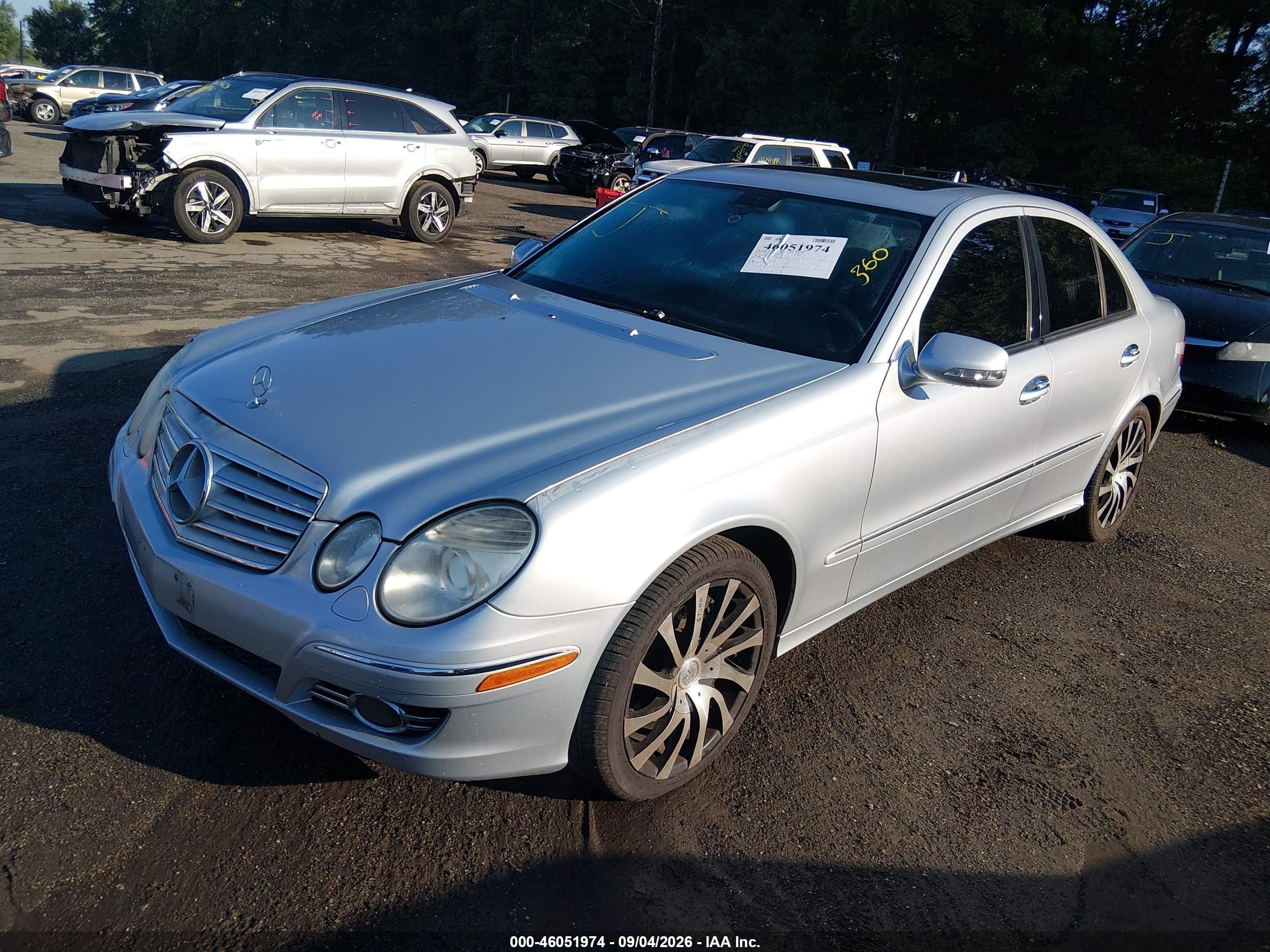 2007 Mercedes-benz E 350 4matic Silver vin: WDBUF87X87X215949