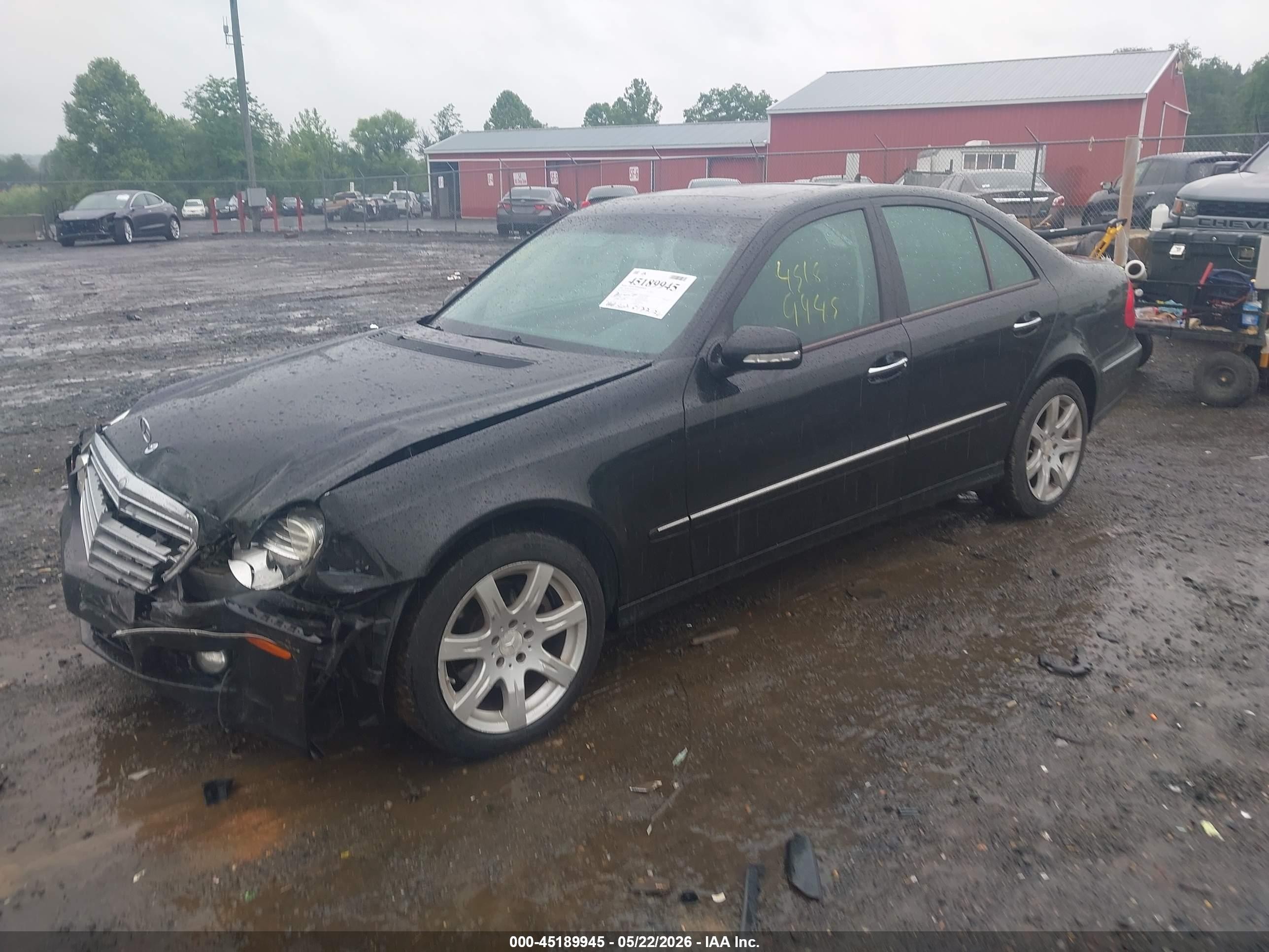 2008 Mercedes-benz E 350 4matic Black vin: WDBUF87X88B267516