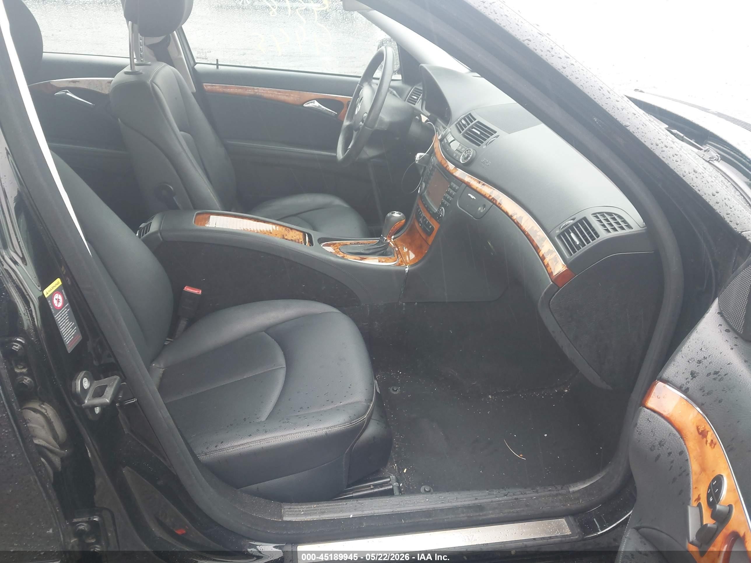 2008 Mercedes-benz E 350 4matic Black vin: WDBUF87X88B267516