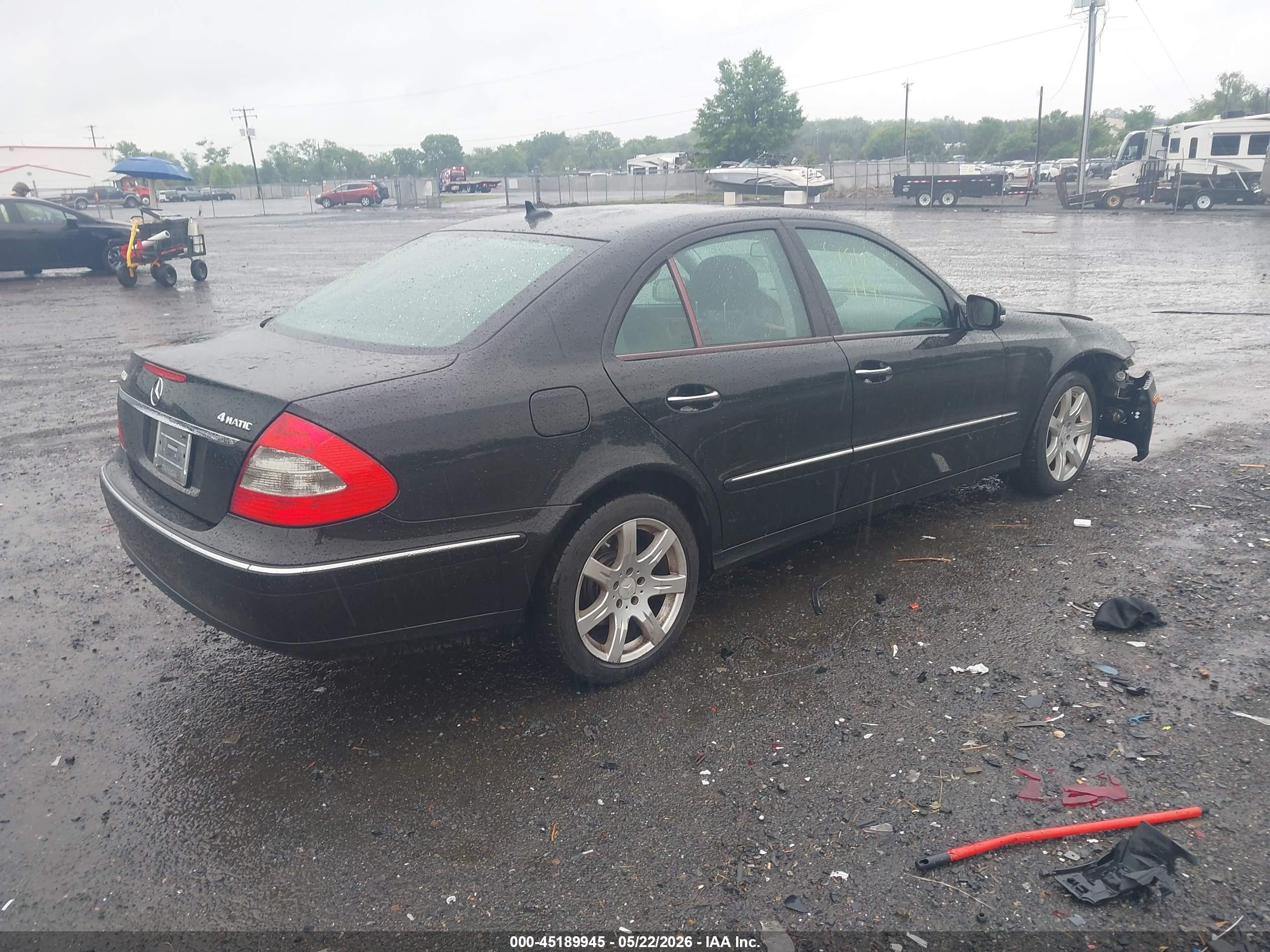 2008 Mercedes-benz E 350 4matic Black vin: WDBUF87X88B267516