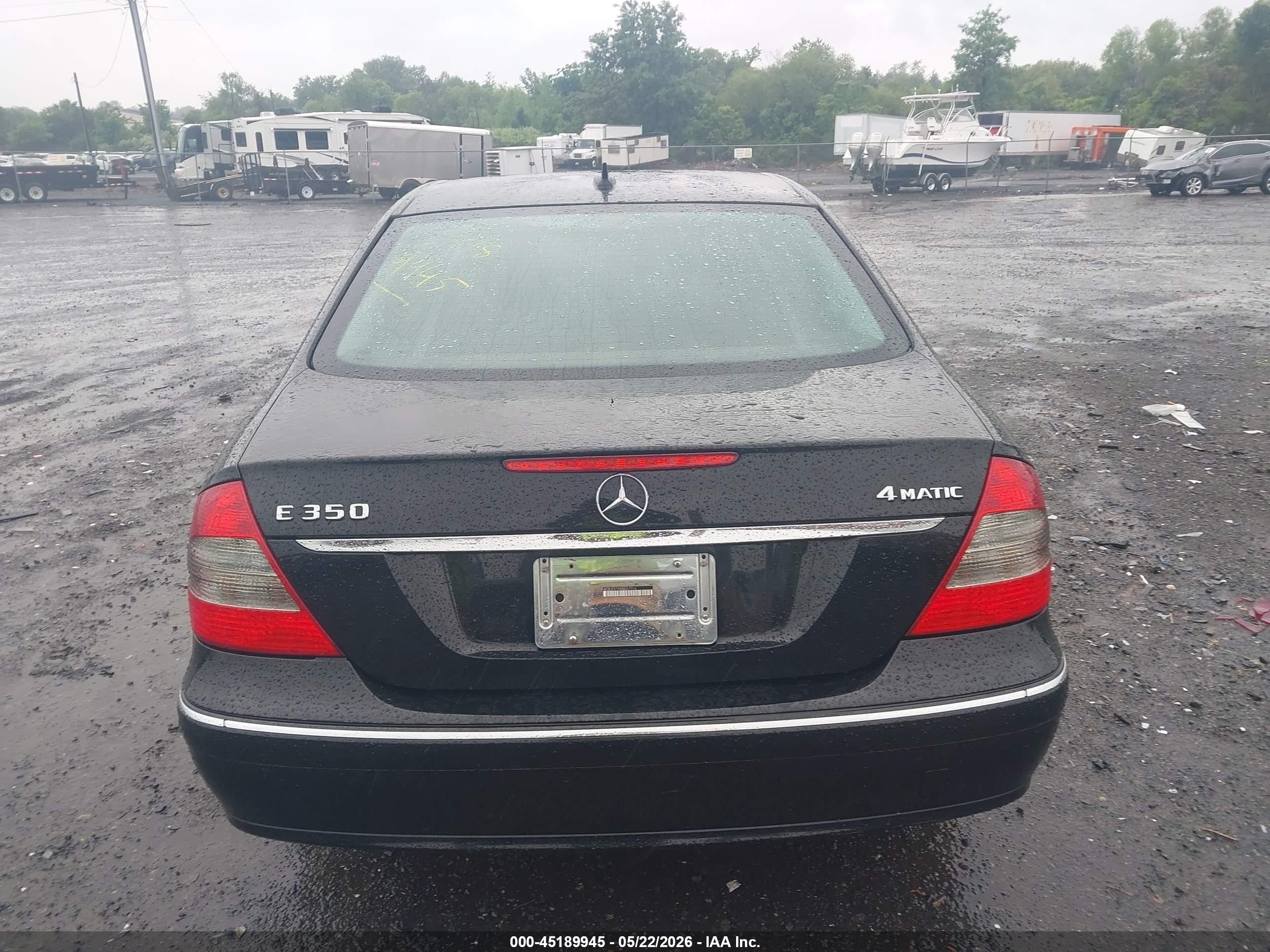 2008 Mercedes-benz E 350 4matic Black vin: WDBUF87X88B267516