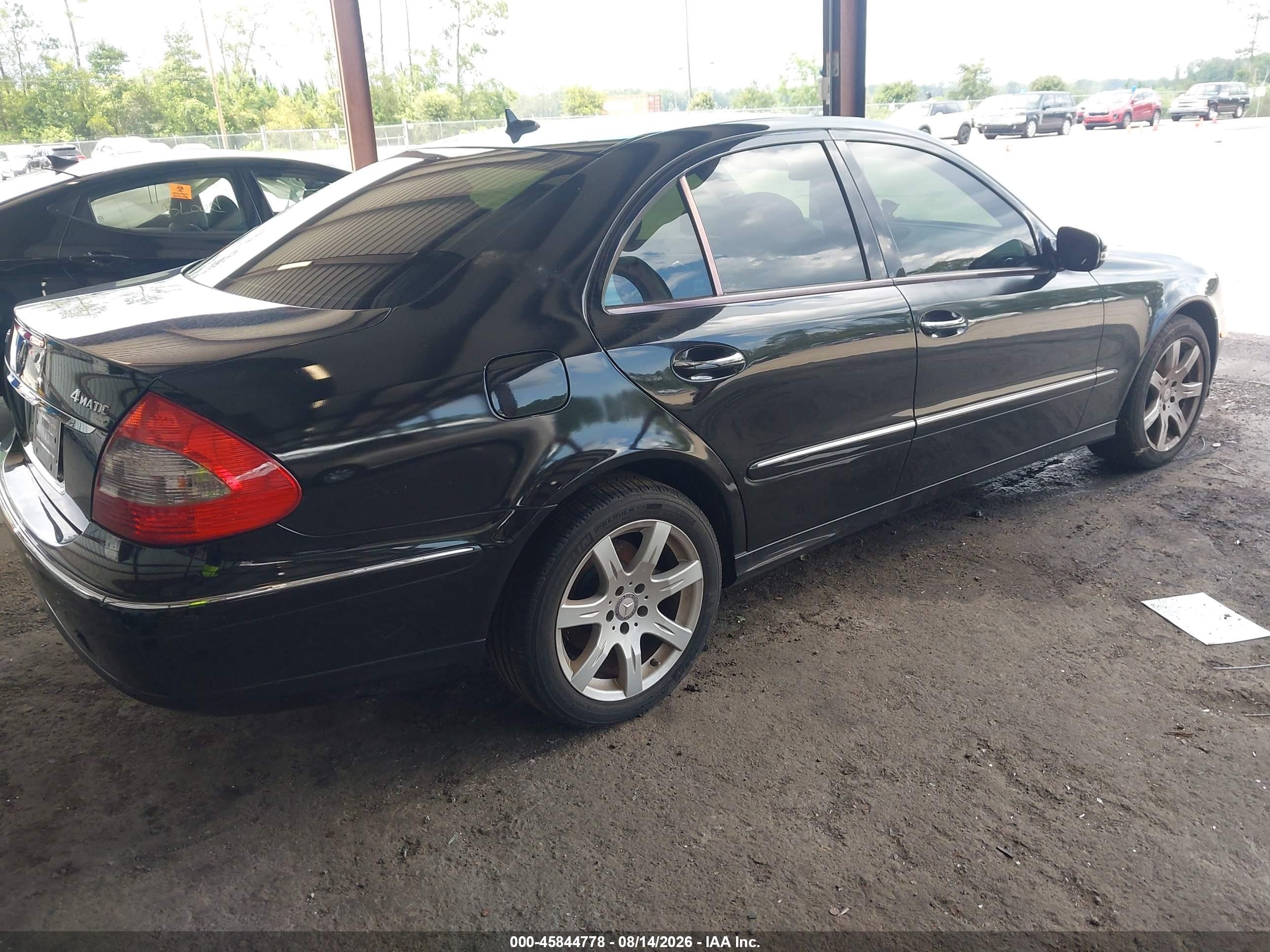 2008 Mercedes-benz E 350 4matic Black vin: WDBUF87X88B298751