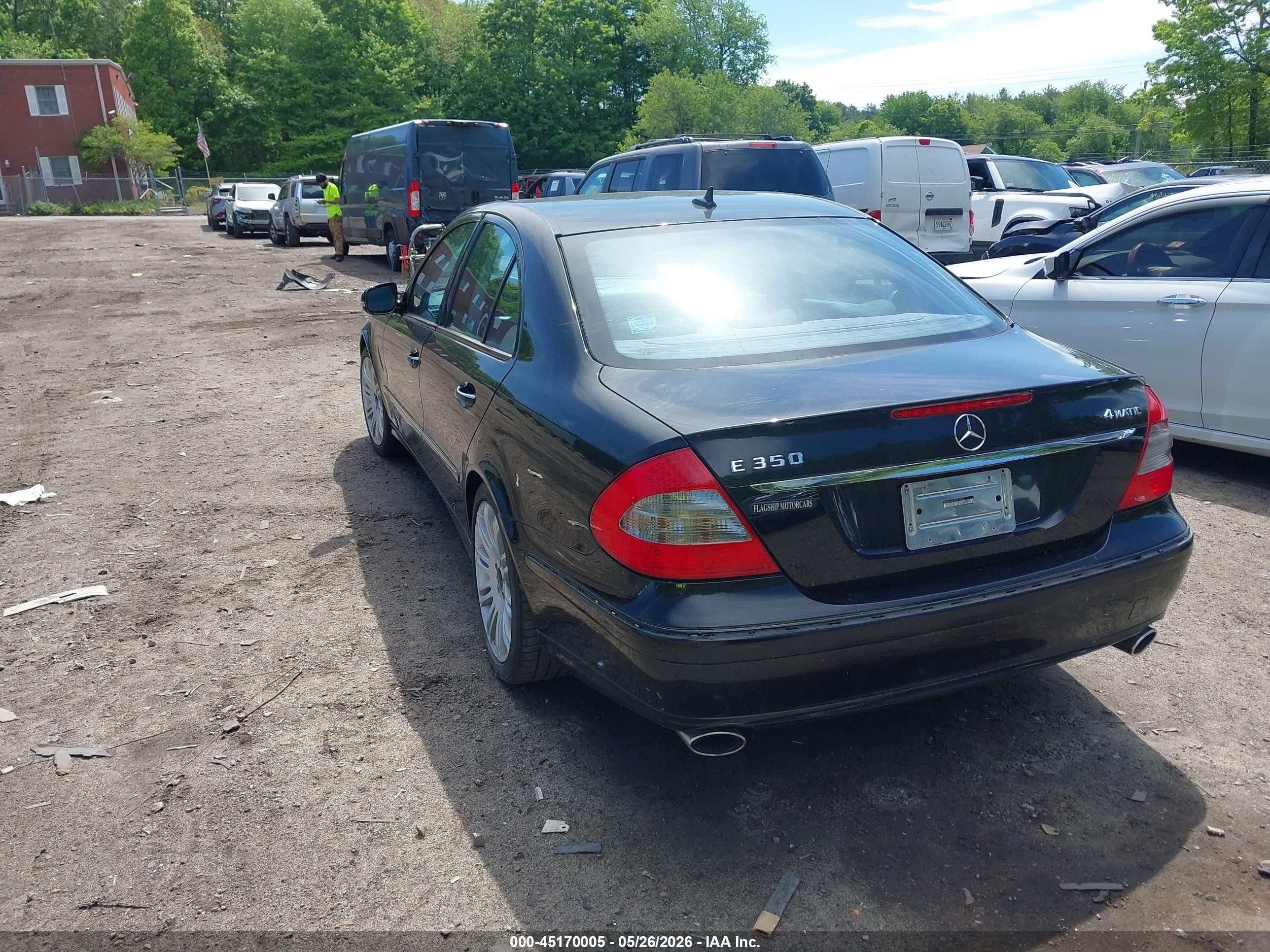 2008 Mercedes-benz E 350 4matic Black vin: WDBUF87X88B310316