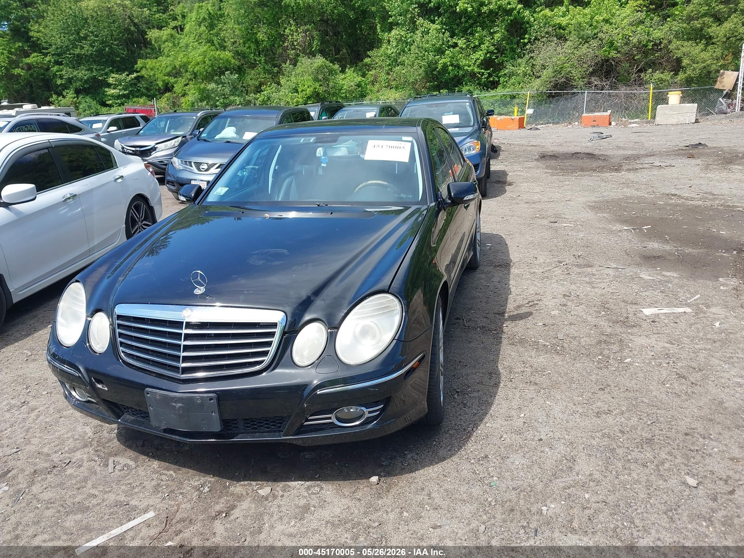 2008 Mercedes-benz E 350 4matic Black vin: WDBUF87X88B310316